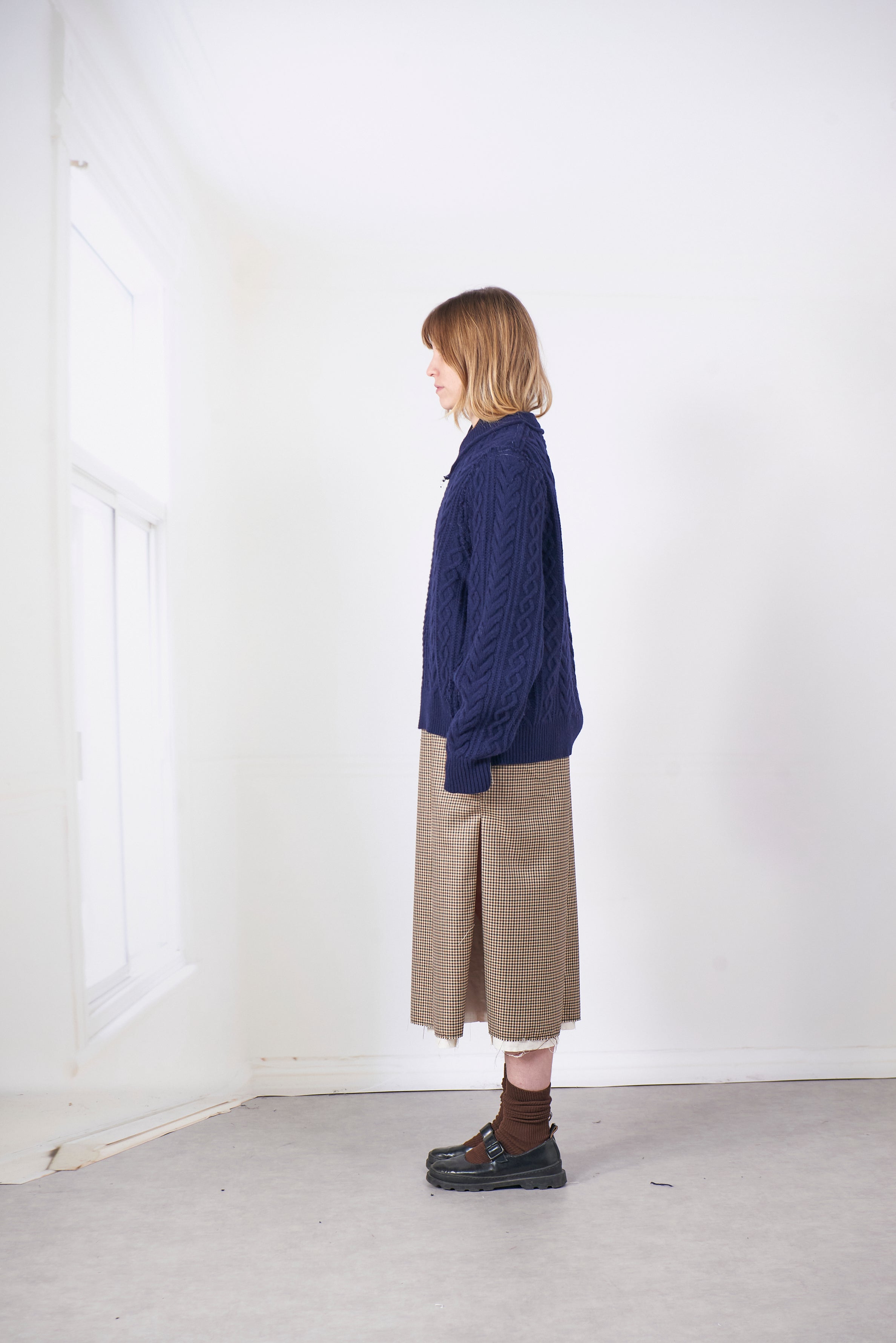 CF.20.03.02.01 FRANKENSTEIN CALBE KNIT navy