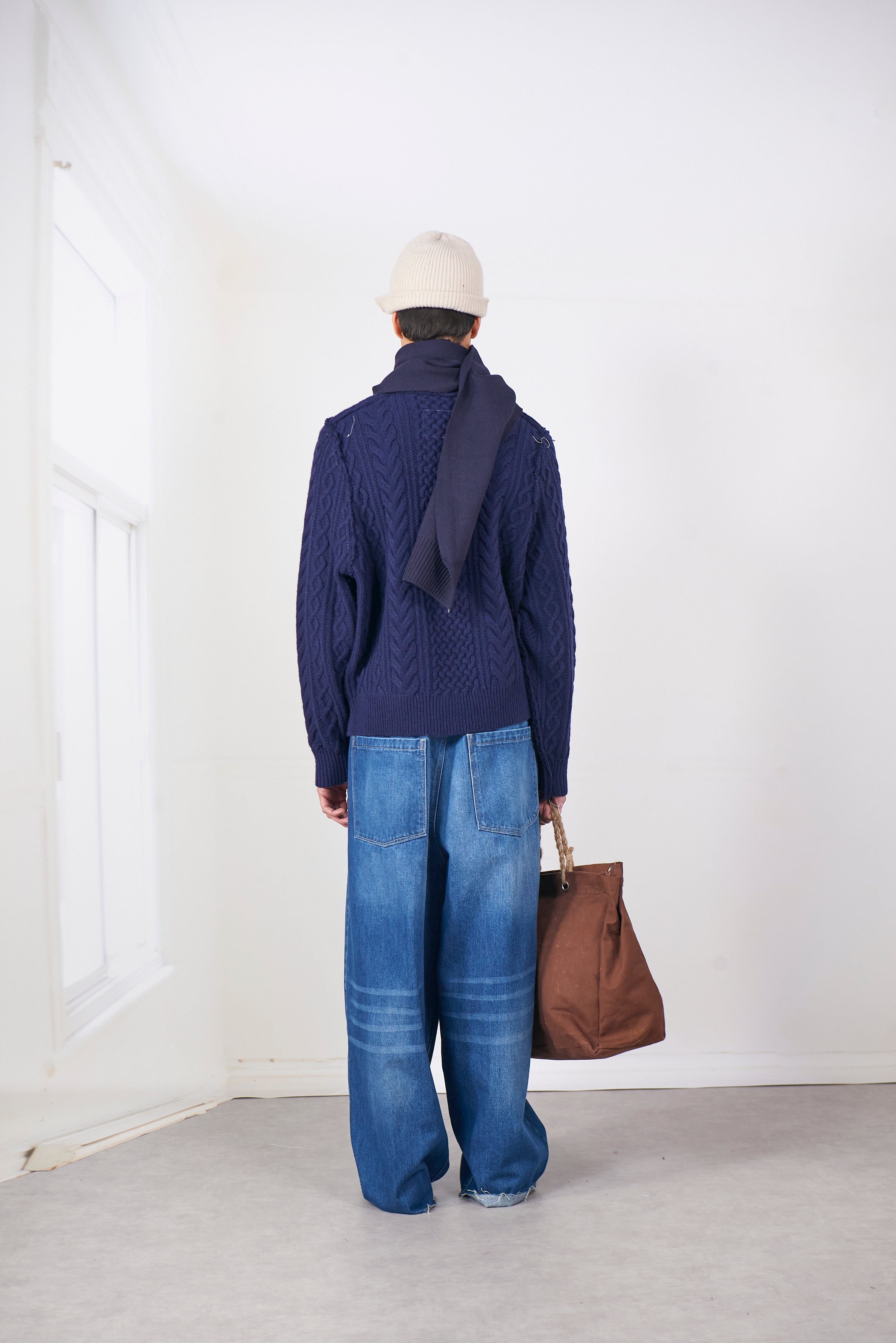 CF.20.03.02.01 FRANKENSTEIN CALBE KNIT navy