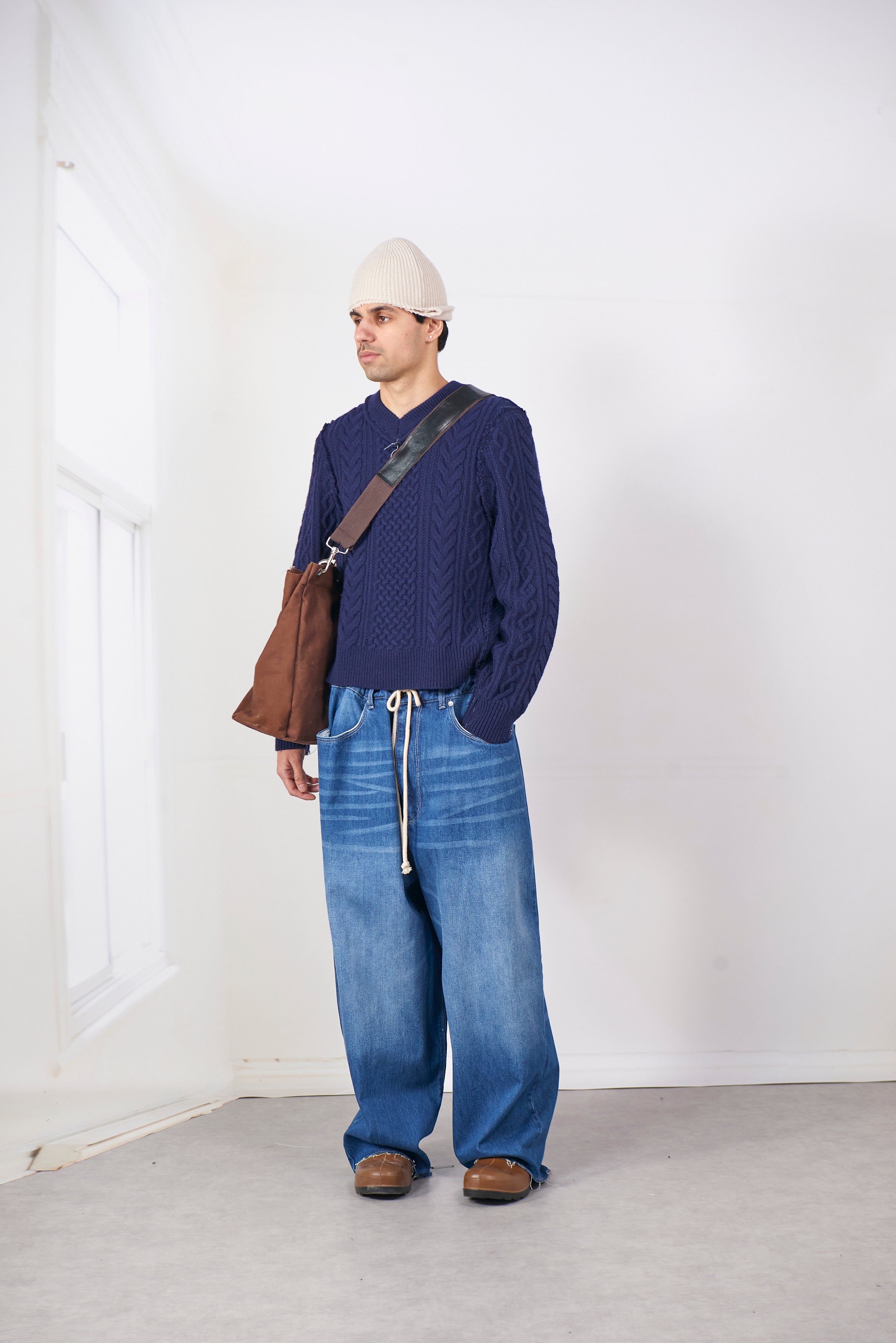 CF.20.03.02.01 FRANKENSTEIN CALBE KNIT navy