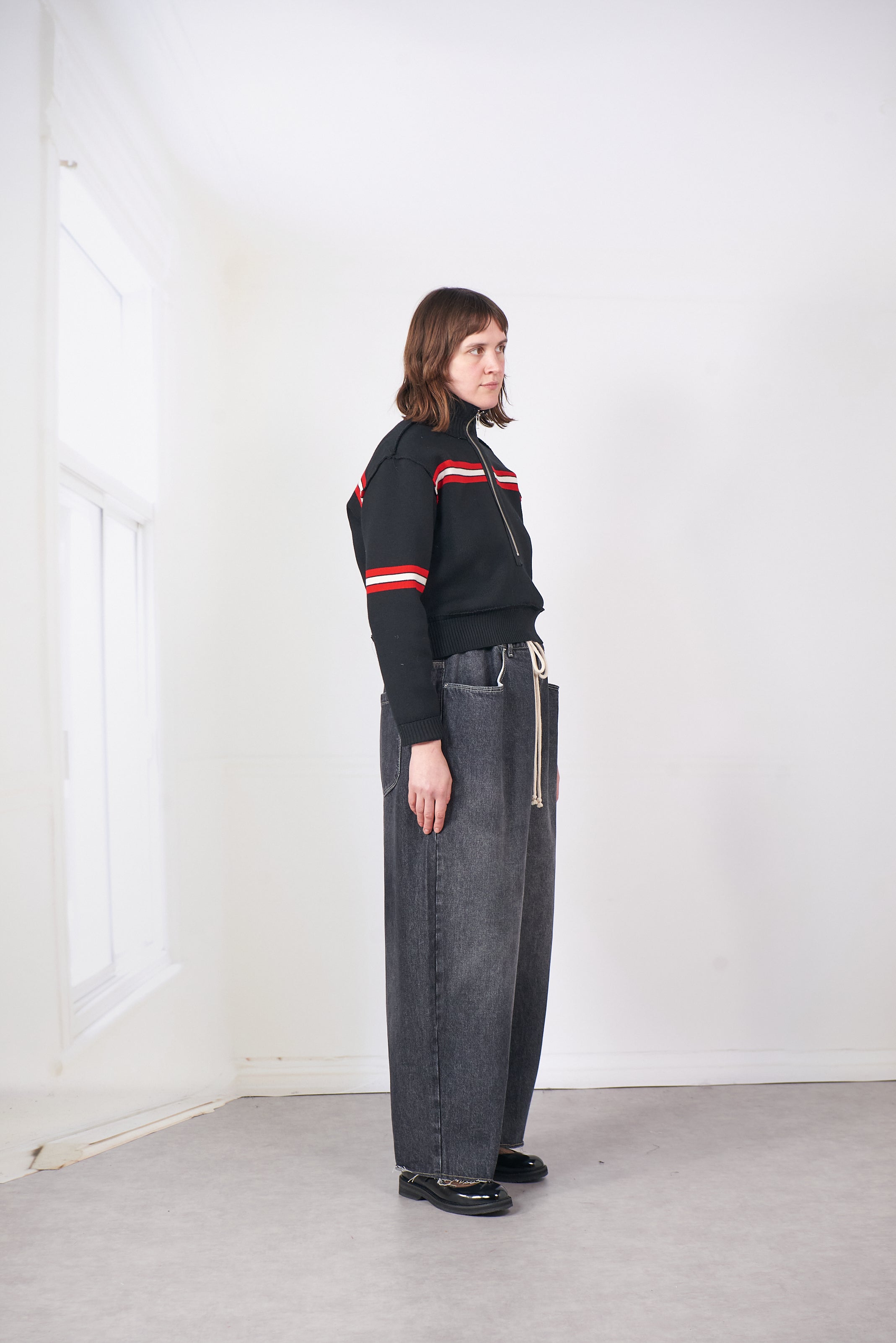 CF.20.03.06.01 SEAMAN'S SWEATER black stripe