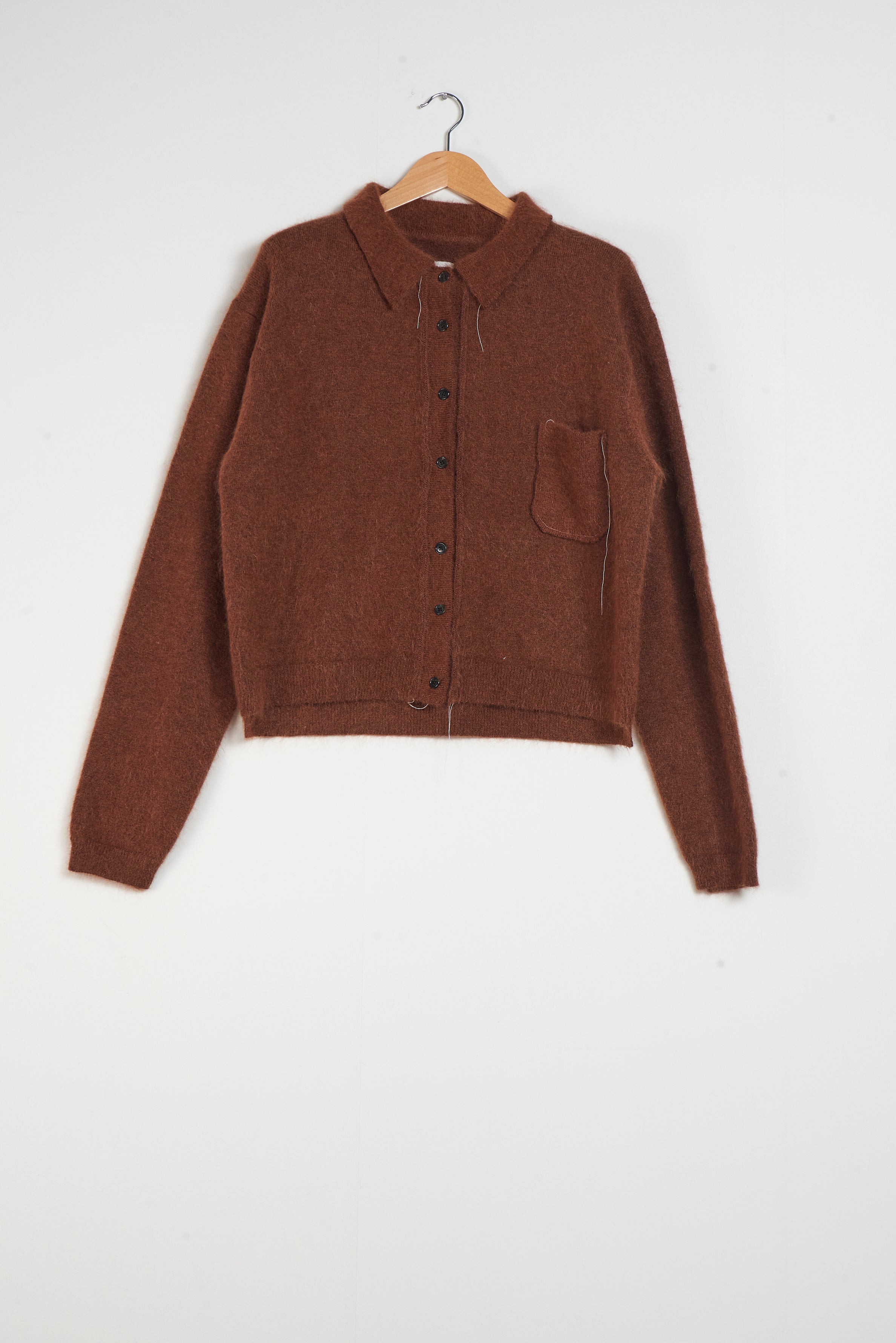 CF.20.03.04.02 HAIRY CARDIGAN brown