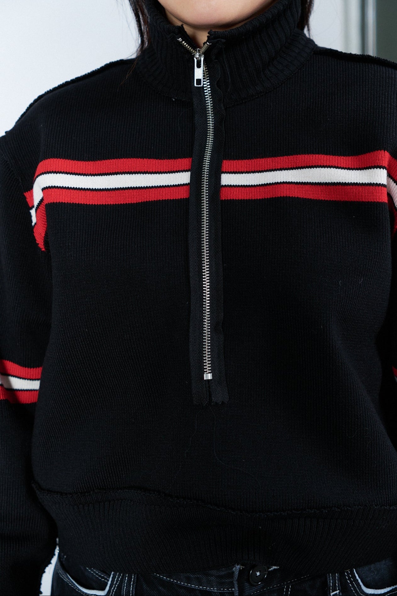 CF.20.03.06.01 SEAMAN'S SWEATER black stripe