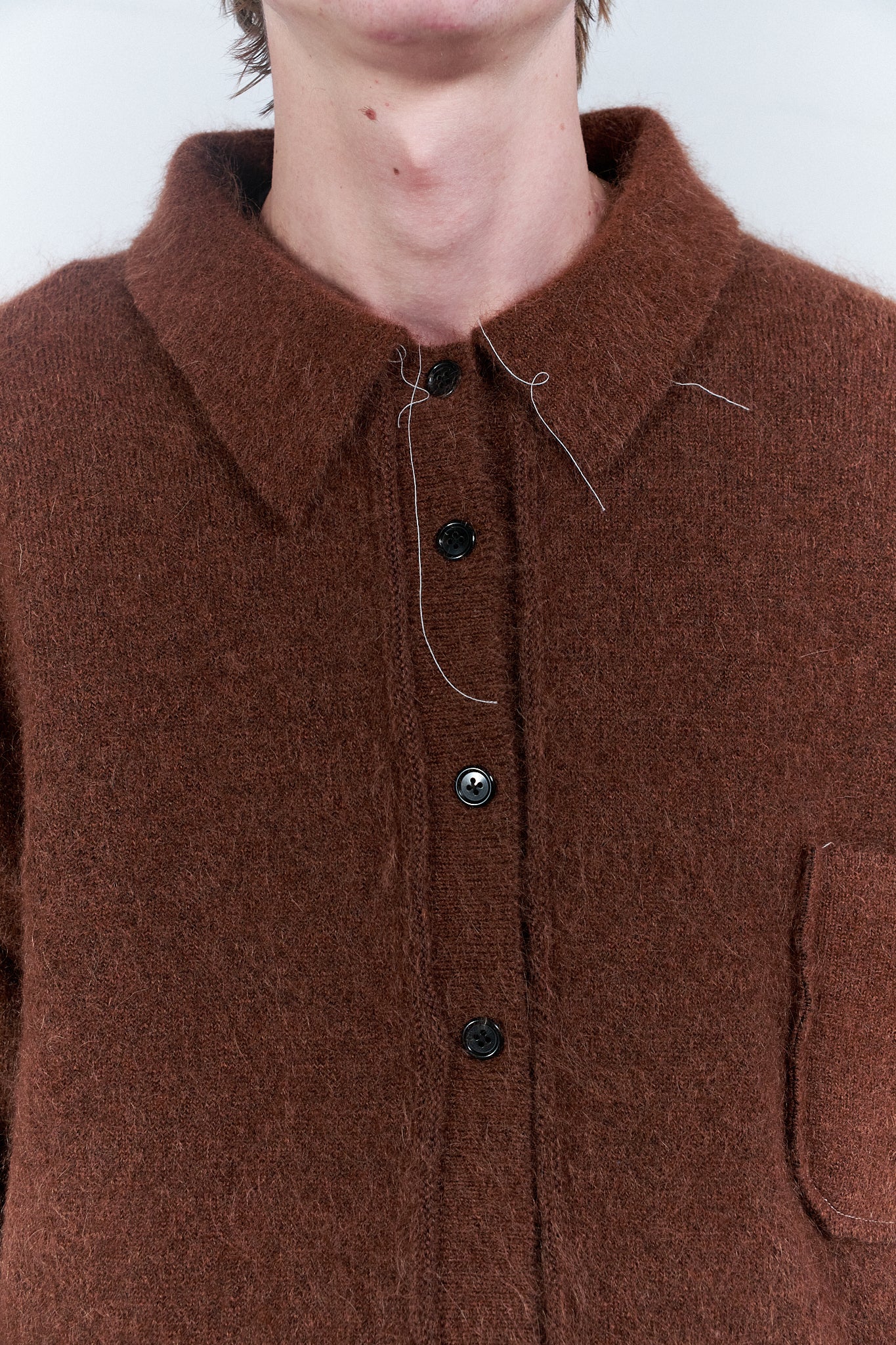 CF.20.03.04.02 HAIRY CARDIGAN brown