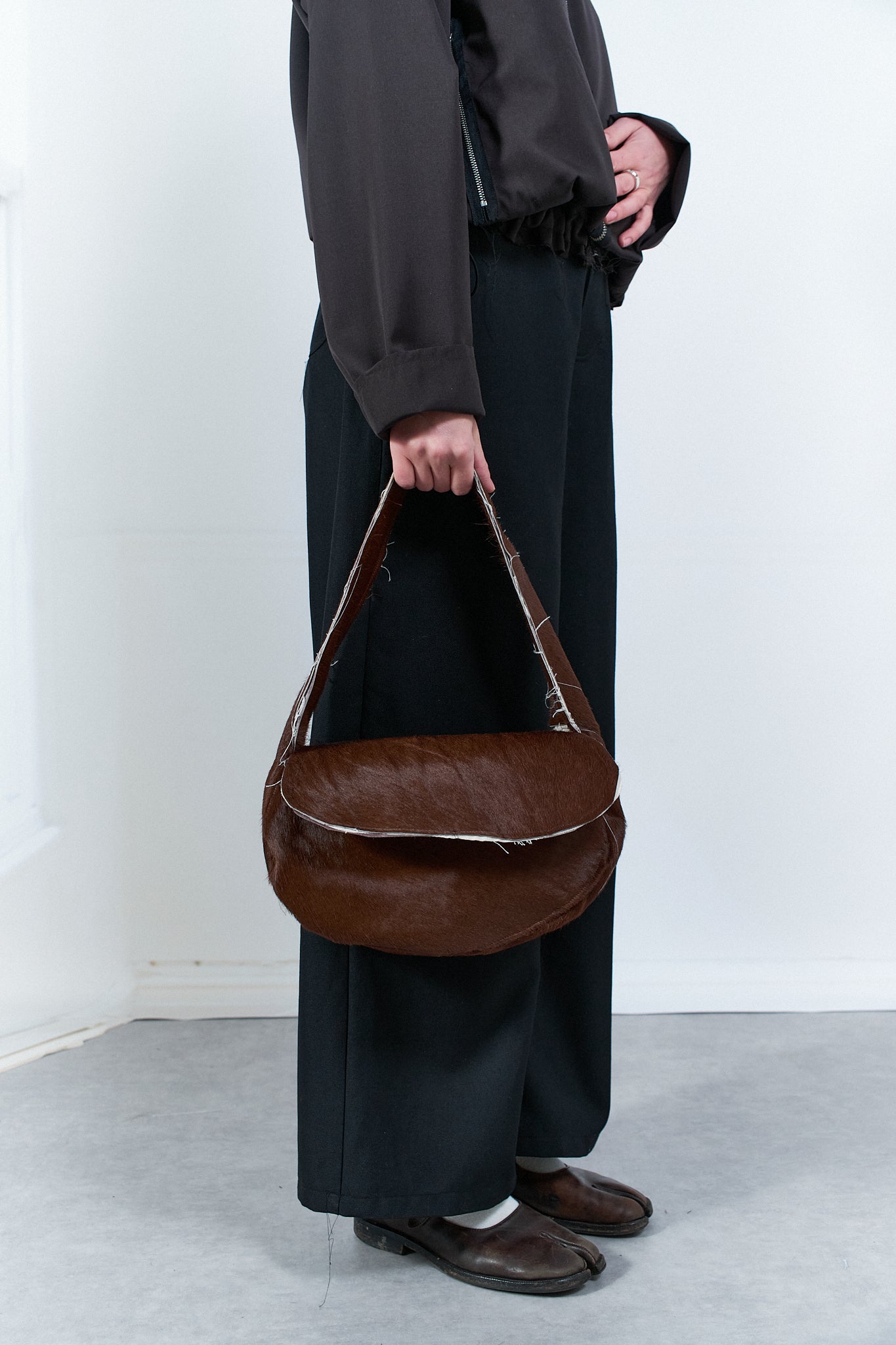 CF.20.11.04.02 SADDLE BAG brown pony hair