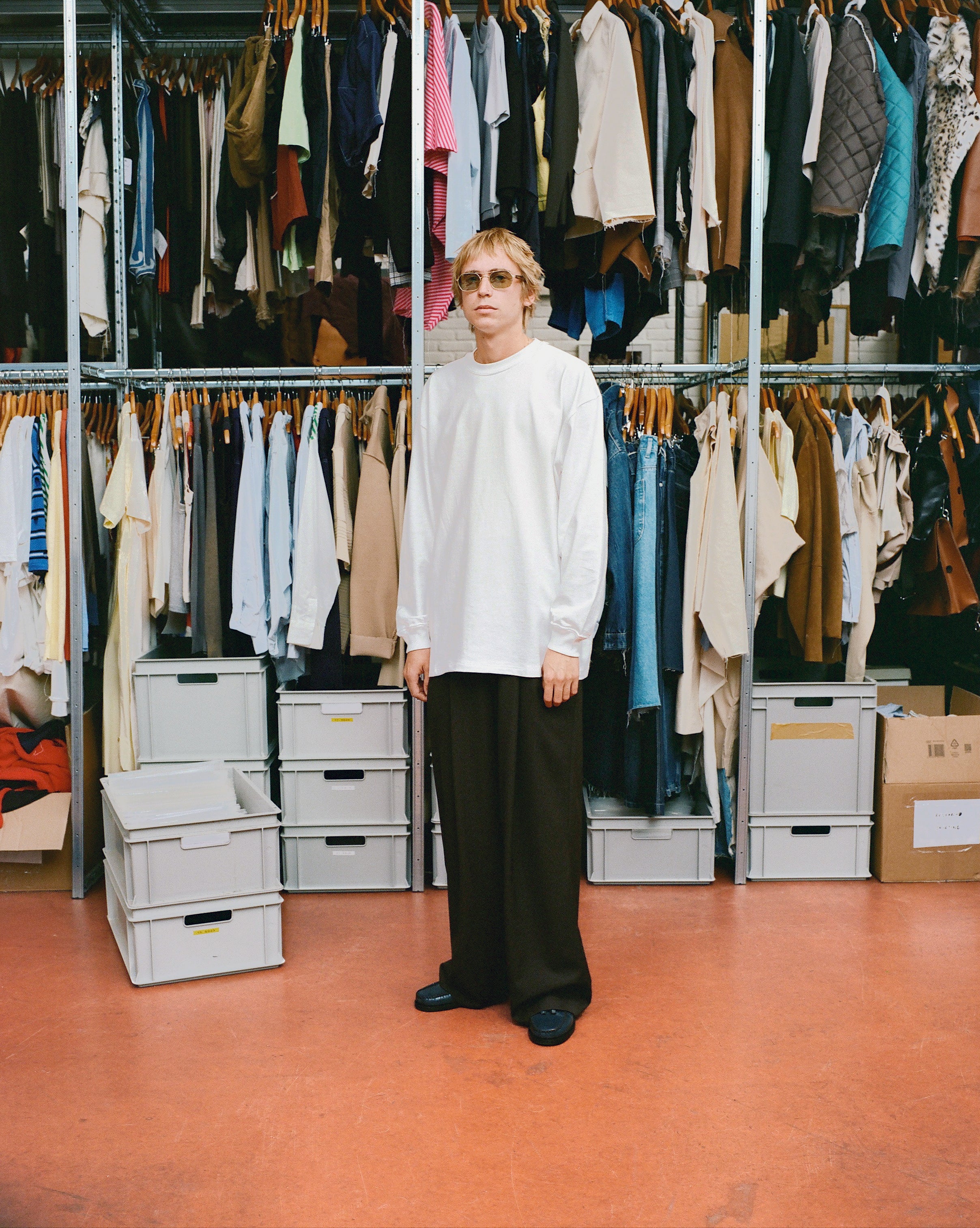 CF.GP Heavy Weight L/S Oversized Tee white