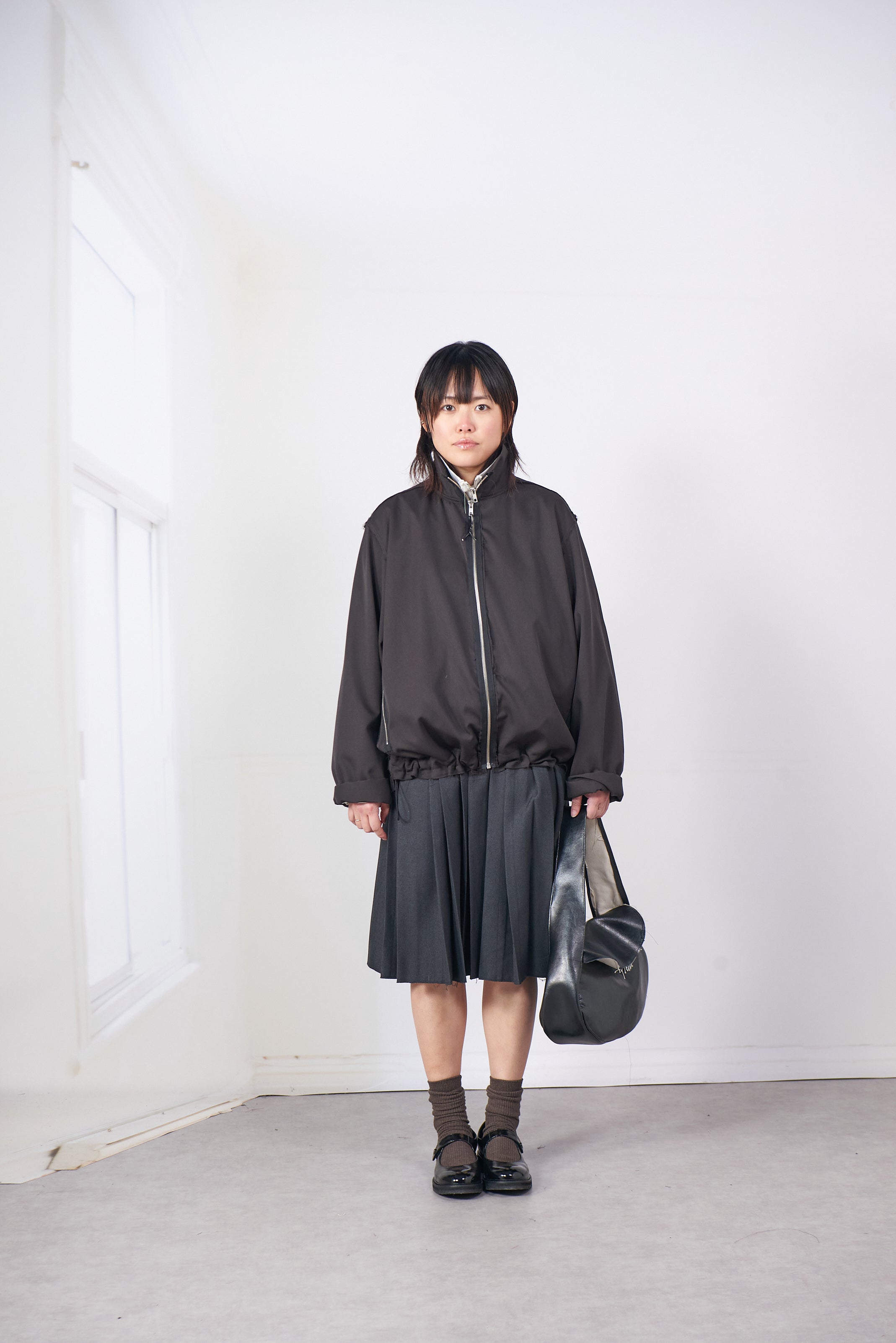 CF.20.09.02.01 TRACK JACKET WOOL faded black