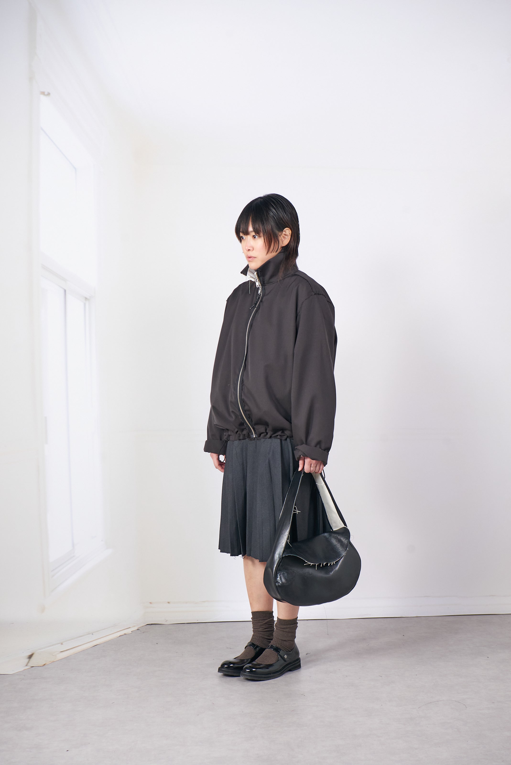 CF.20.09.02.01 TRACK JACKET WOOL faded black
