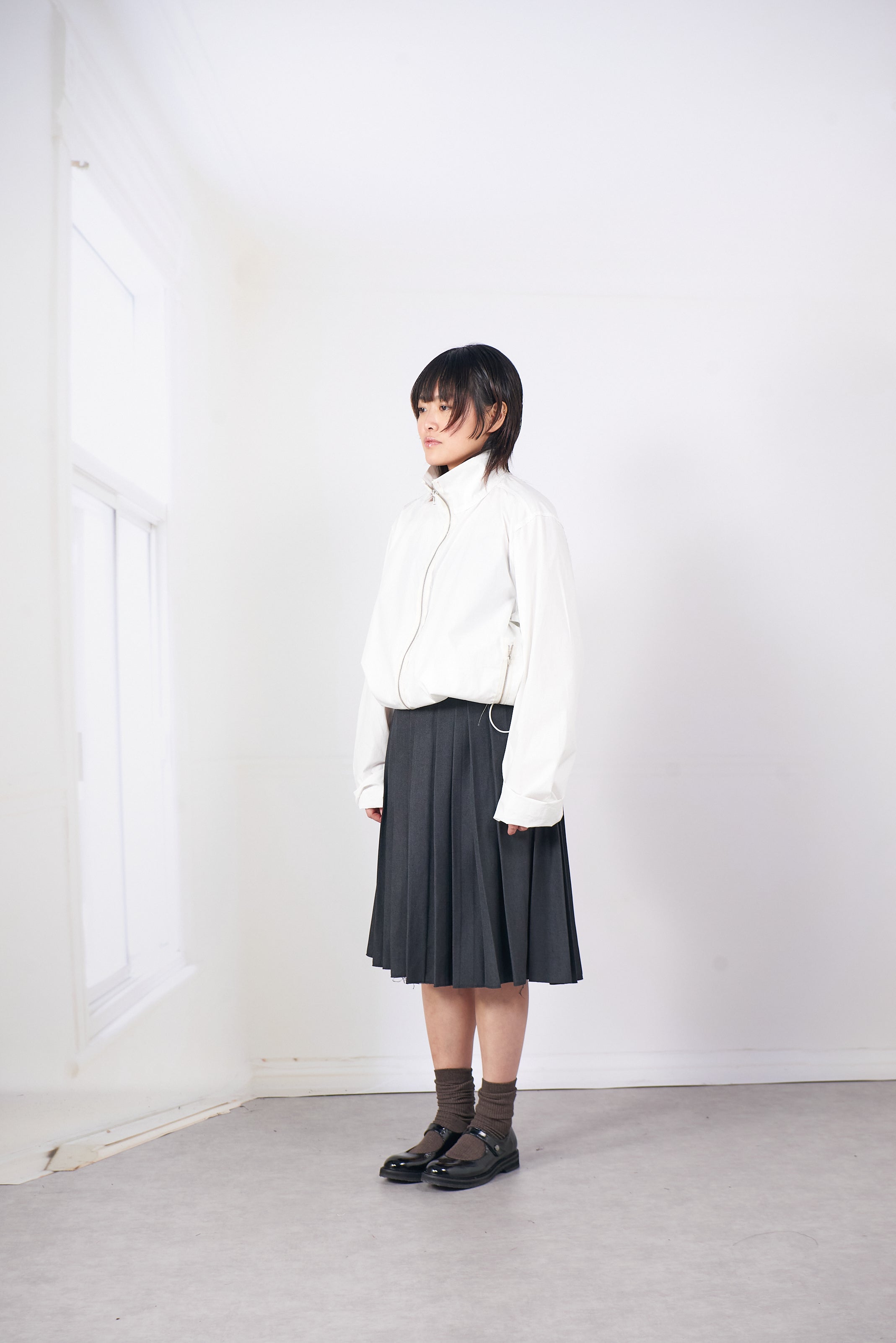 CF.20.07.02.01 PLEAT SKIRT grey