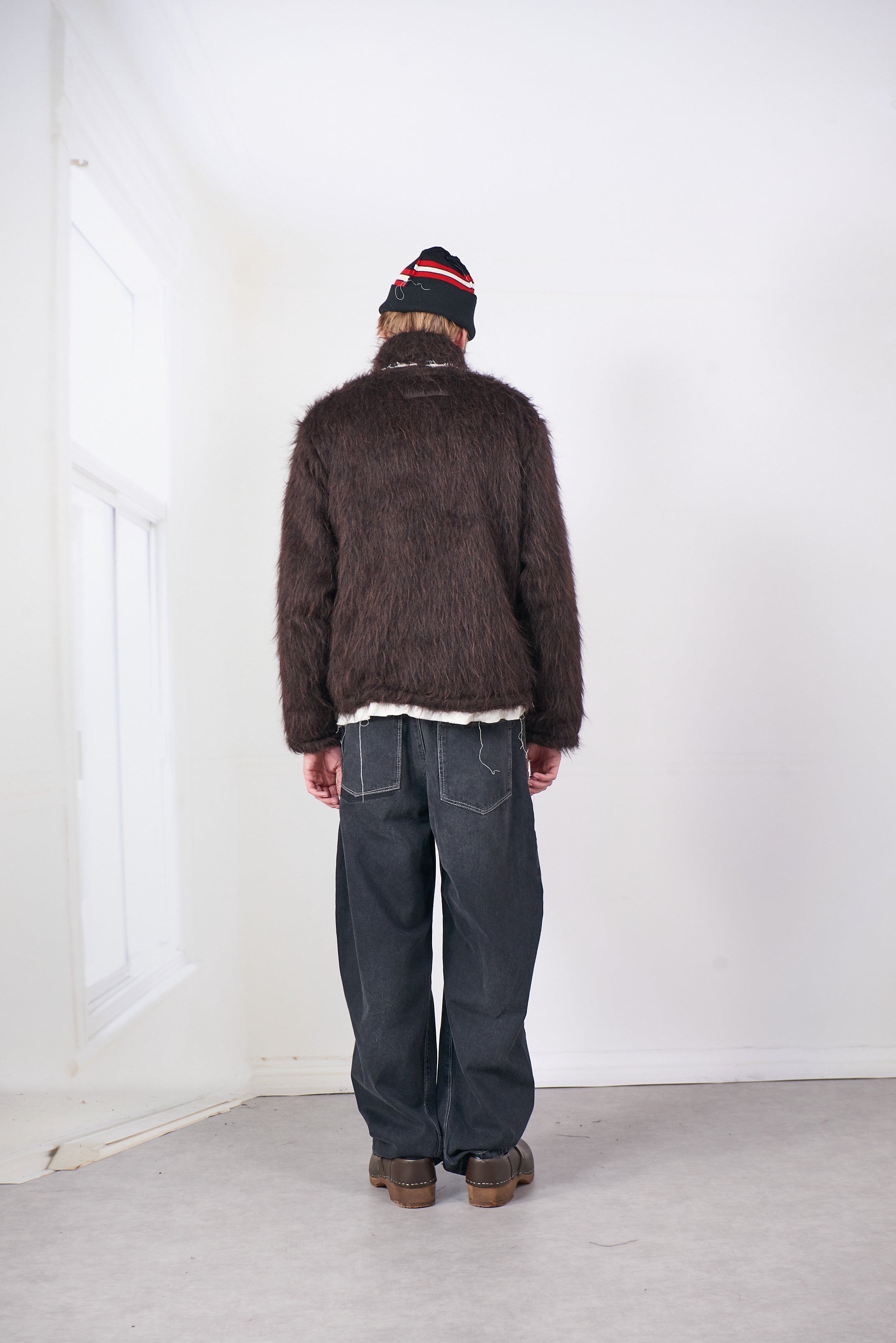 CF.20.09.03.02 FLEECE ANORAK hairy brown