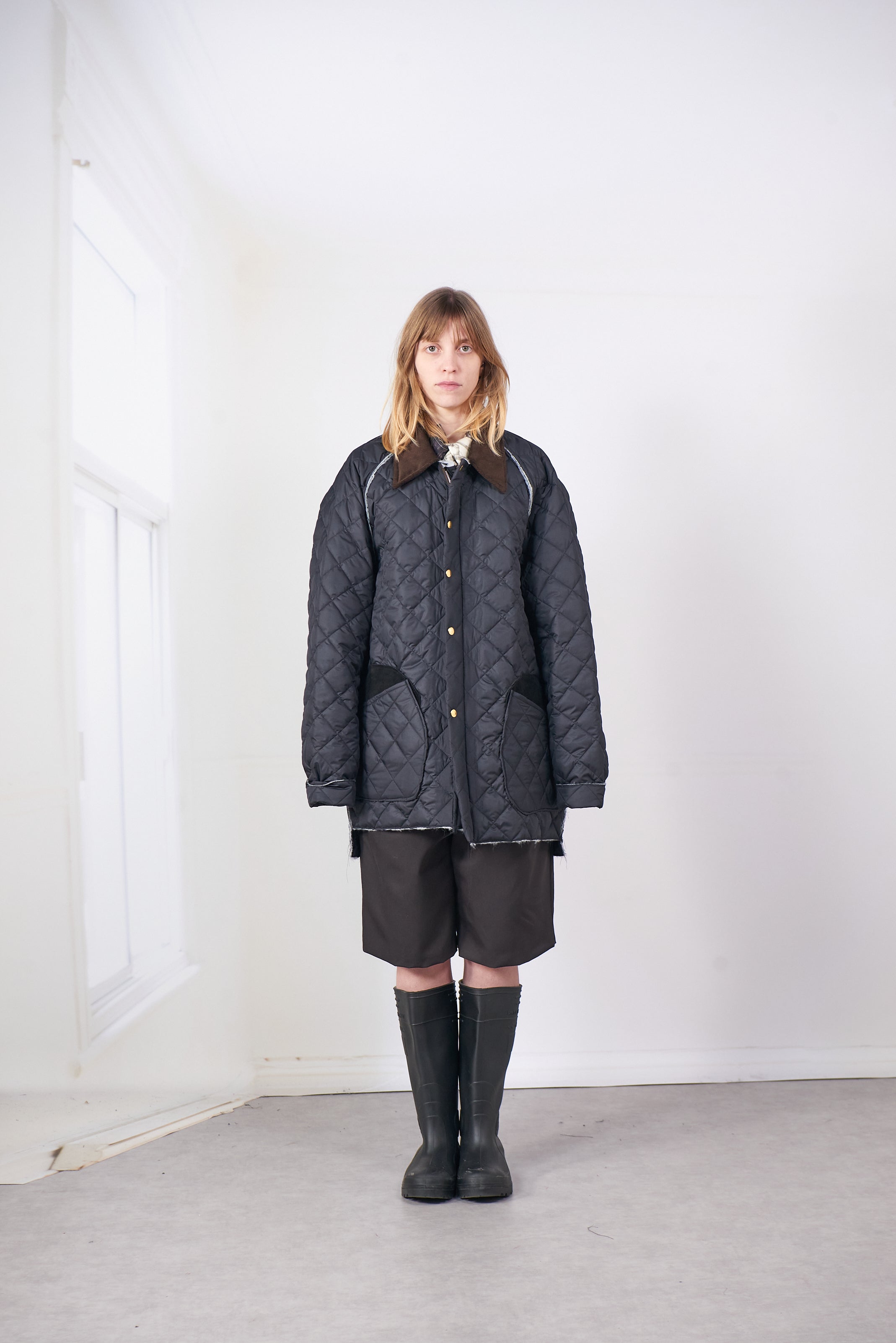 CF.20.10.04.01 QUILTED HUNTING JACKET black
