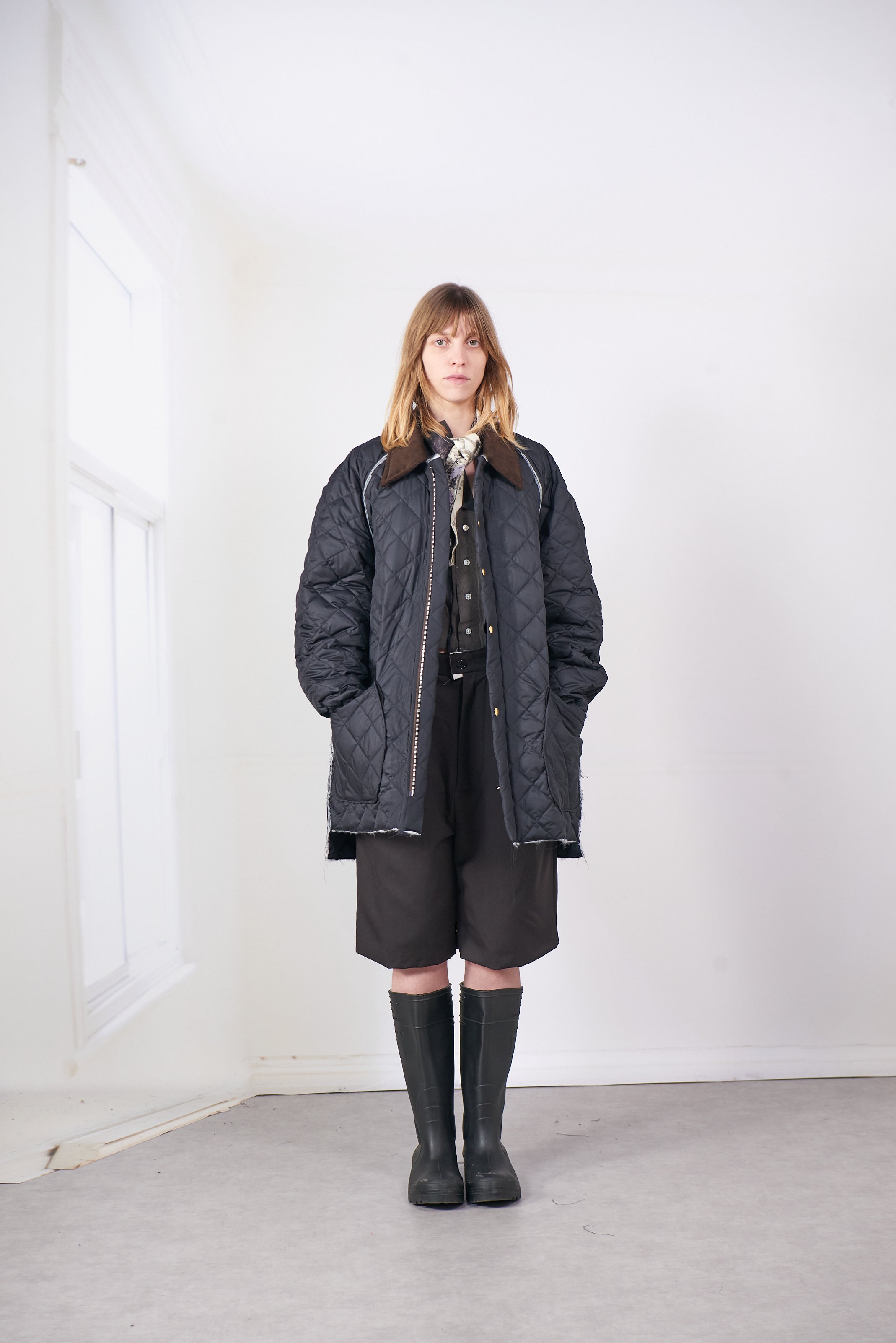 CF.20.10.04.01 QUILTED HUNTING JACKET black
