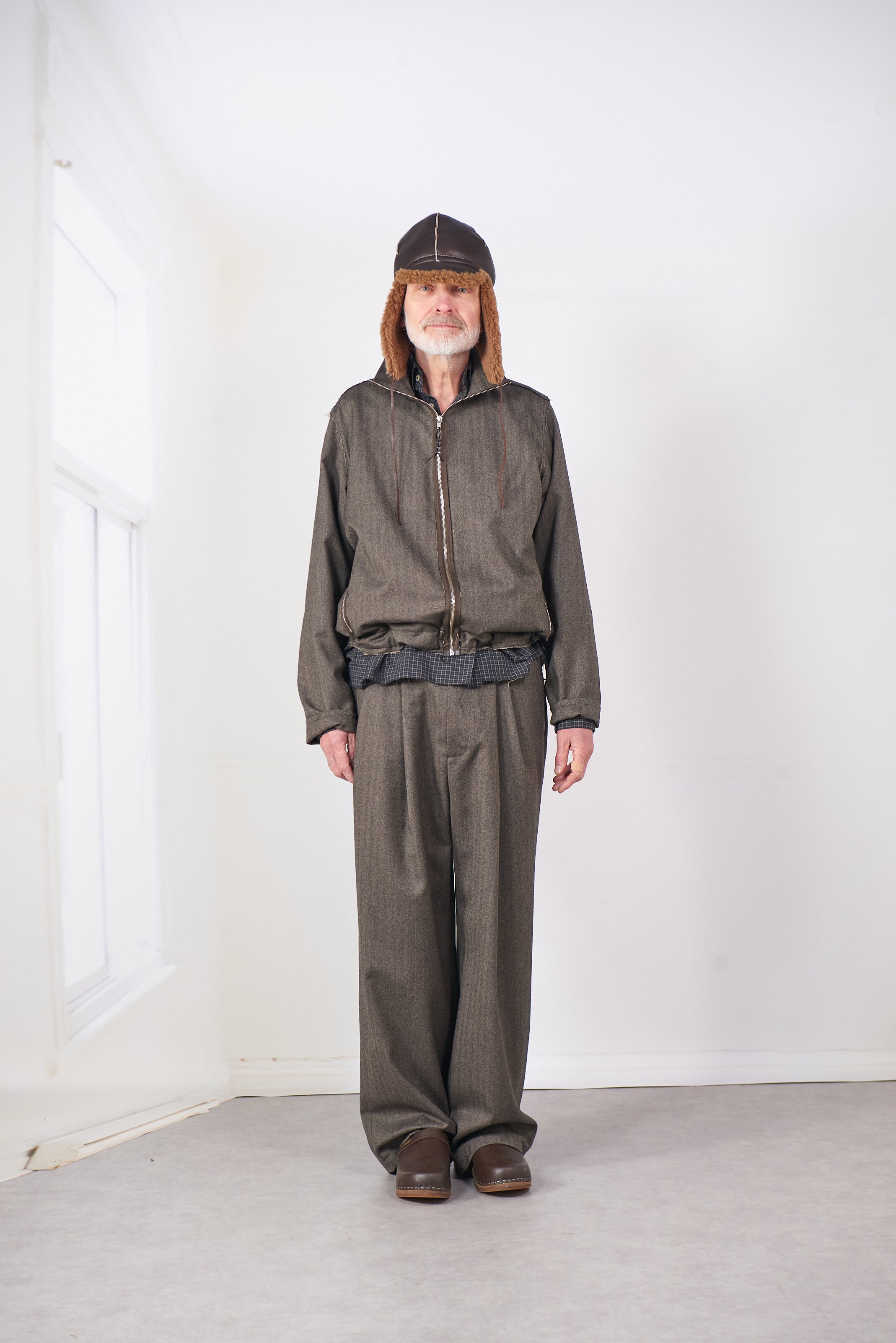 CF.20.09.02.02 TRACK JACKET WOOL BROWN – Camiel Fortgens