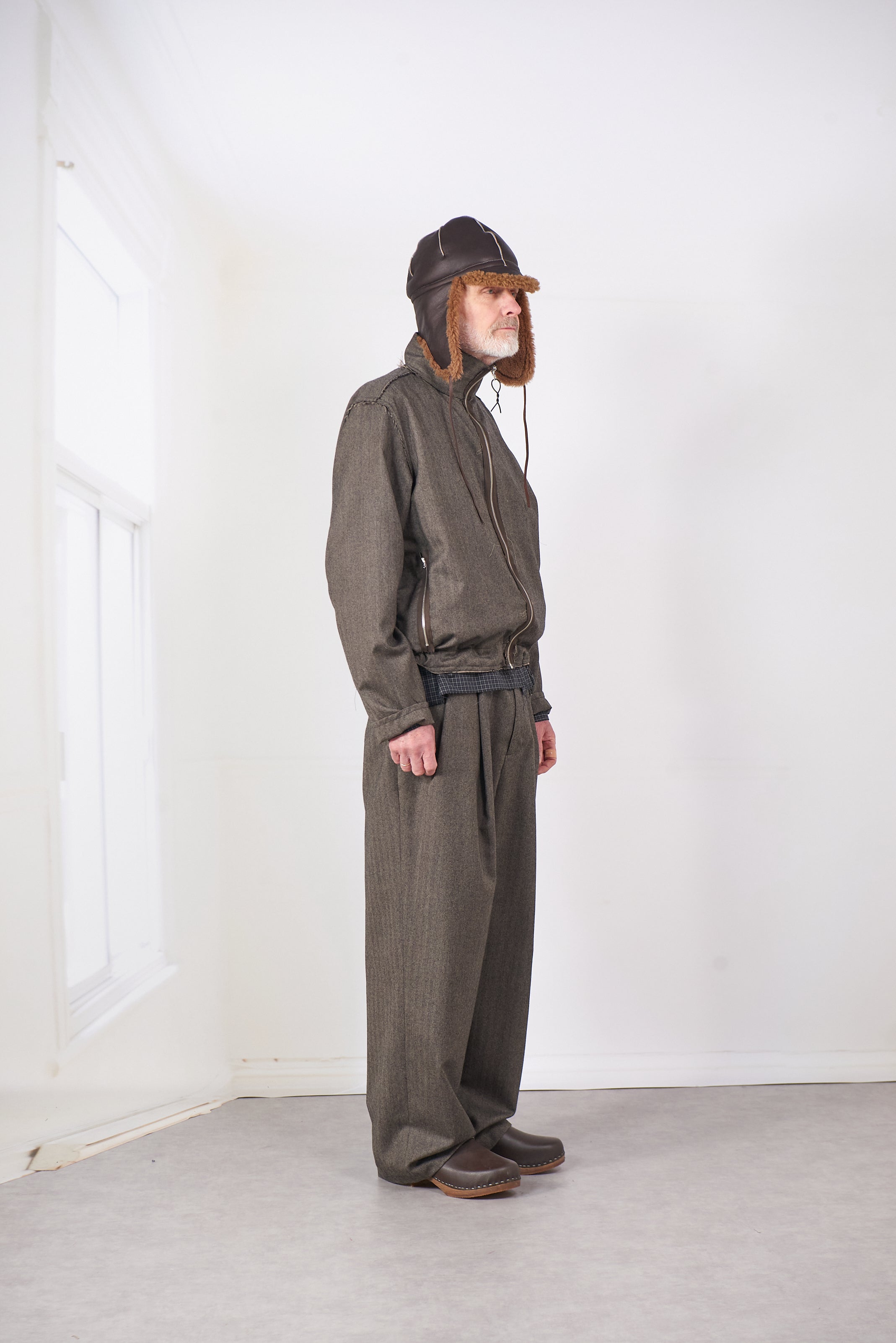 CF.20.09.02.02 TRACK JACKET WOOL herringbone