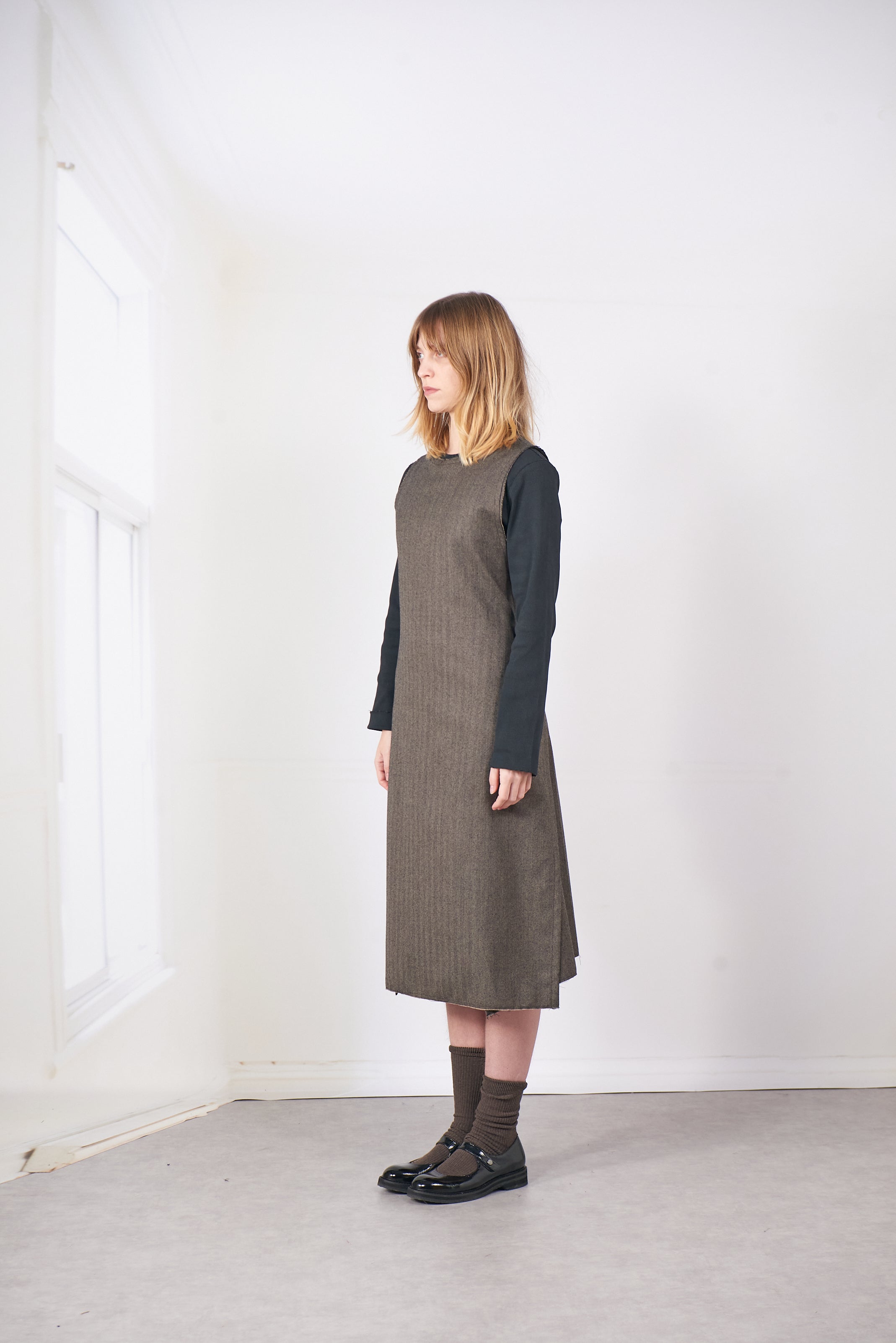 CF.20.08.04.01 WRAP DRESS herringbone