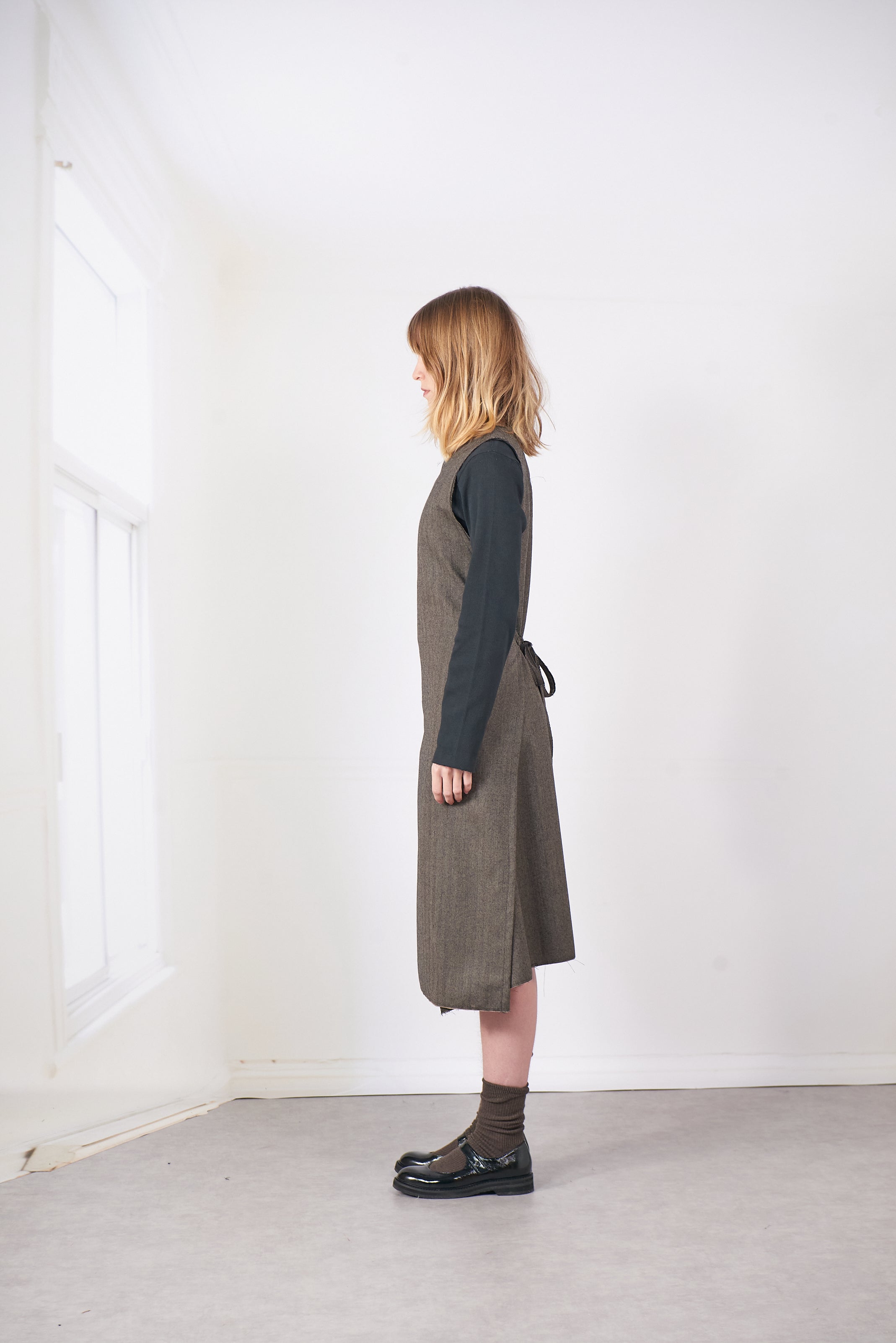 CF.20.08.04.01 WRAP DRESS herringbone