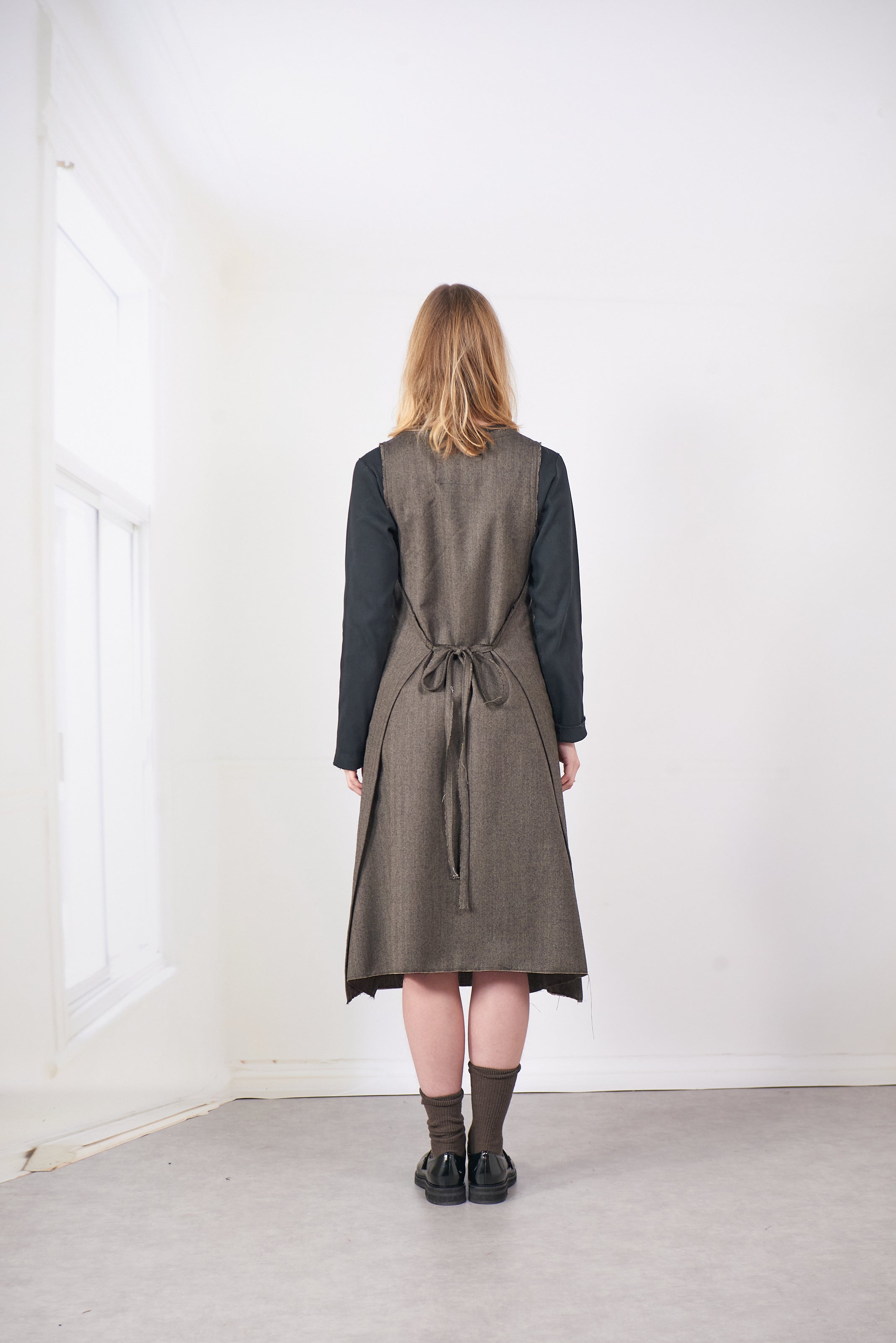 CF.20.08.04.01 WRAP DRESS herringbone
