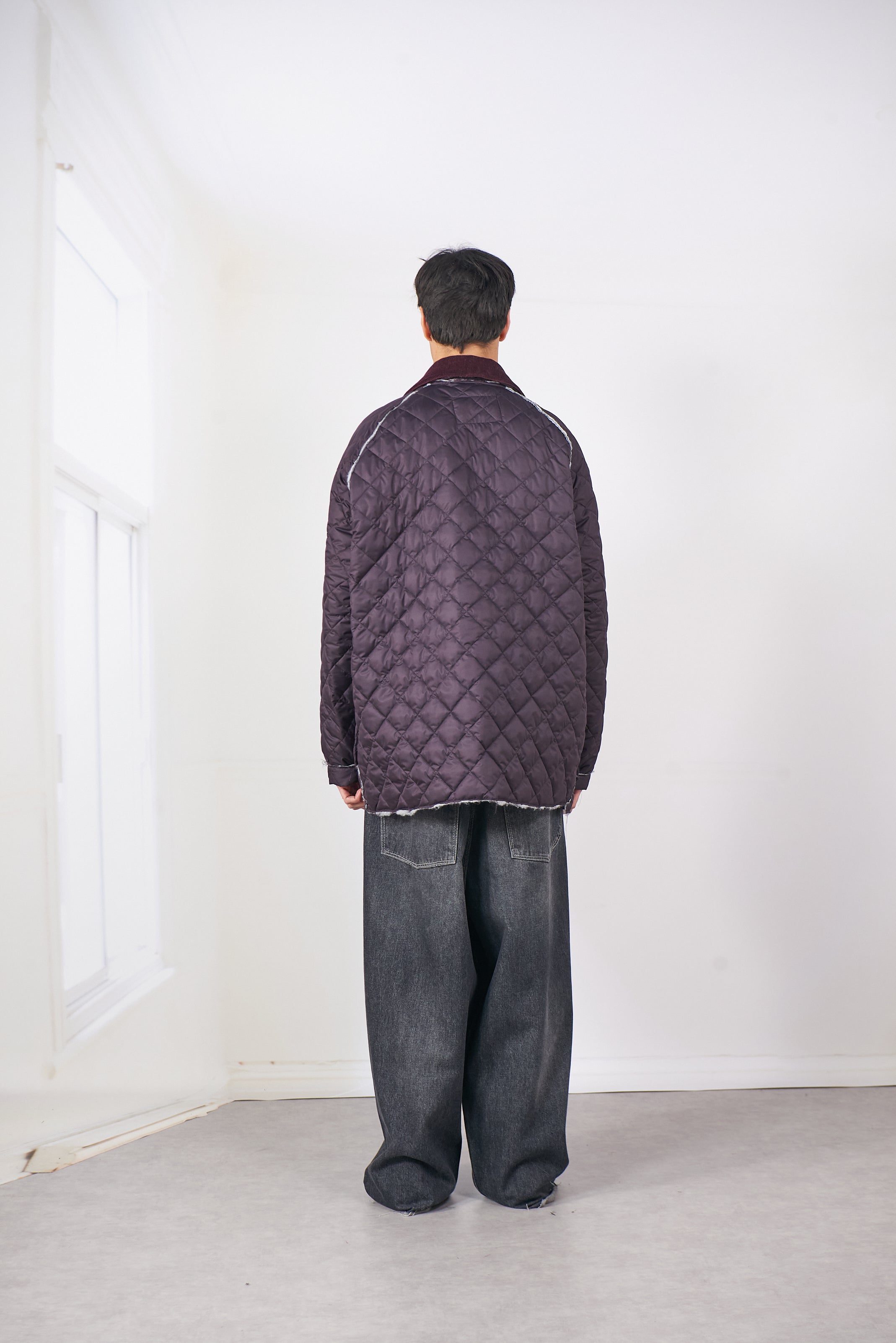 CF.20.10.04.01 QUILTED HUNTING JACKET purple