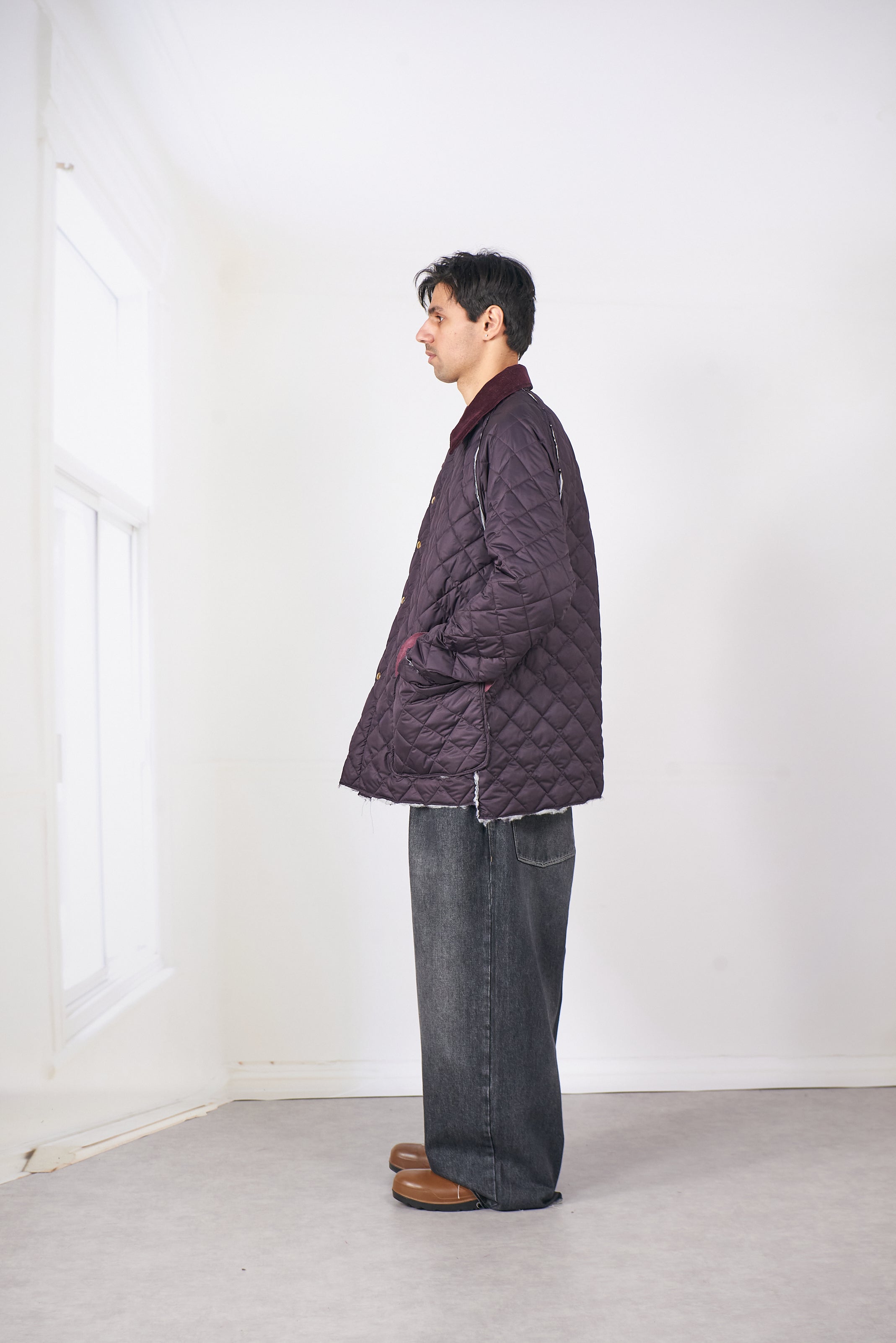 CF.20.10.04.01 QUILTED HUNTING JACKET purple