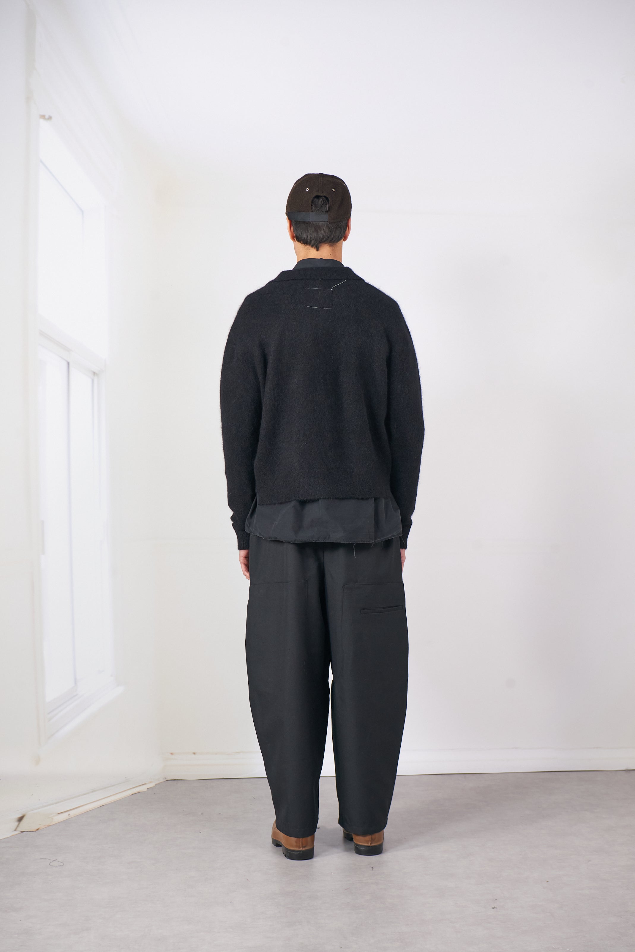 CF.20.03.04.01 HAIRY CARDIGAN BLACK – Camiel Fortgens