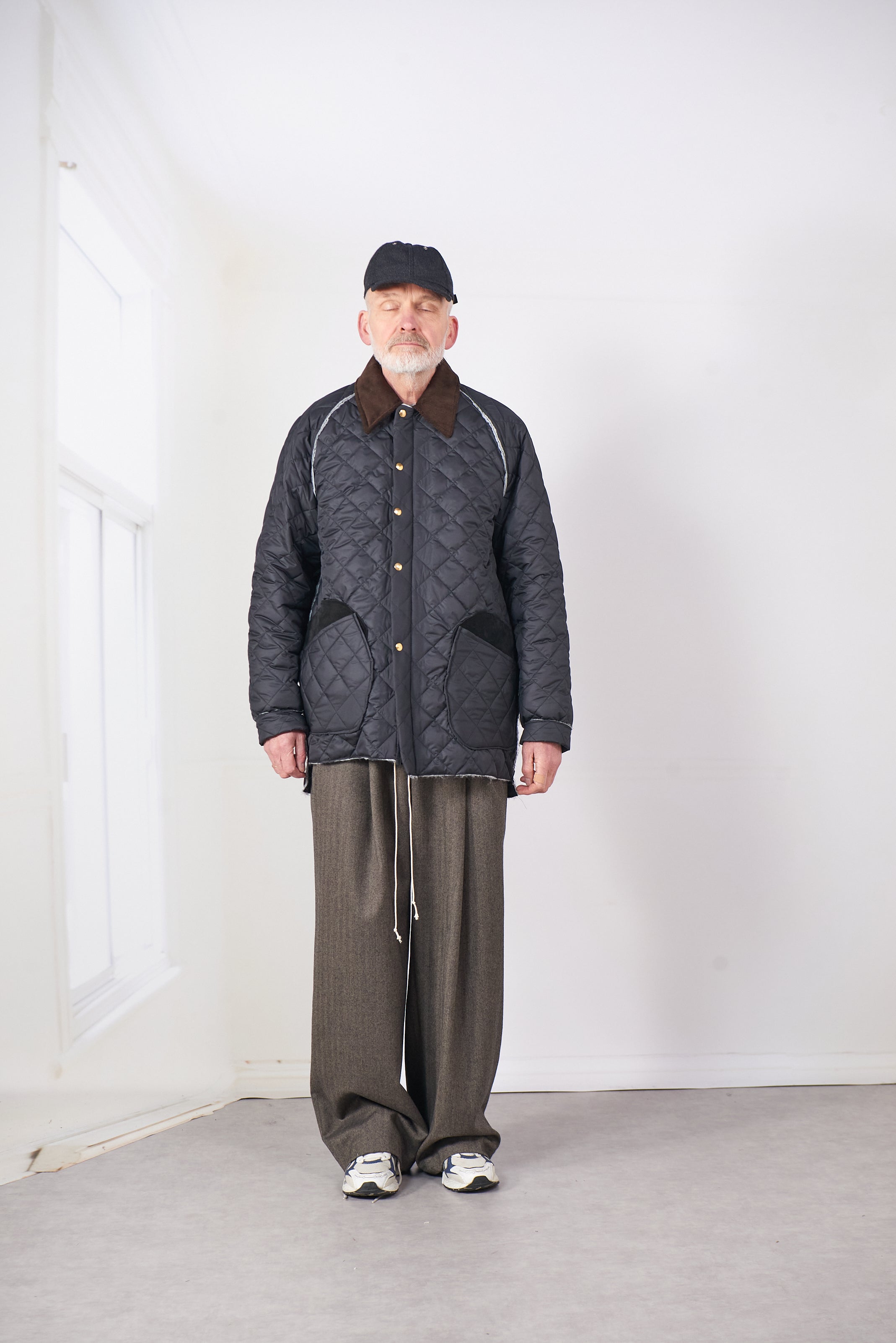 CF.20.10.04.01 QUILTED HUNTING JACKET black