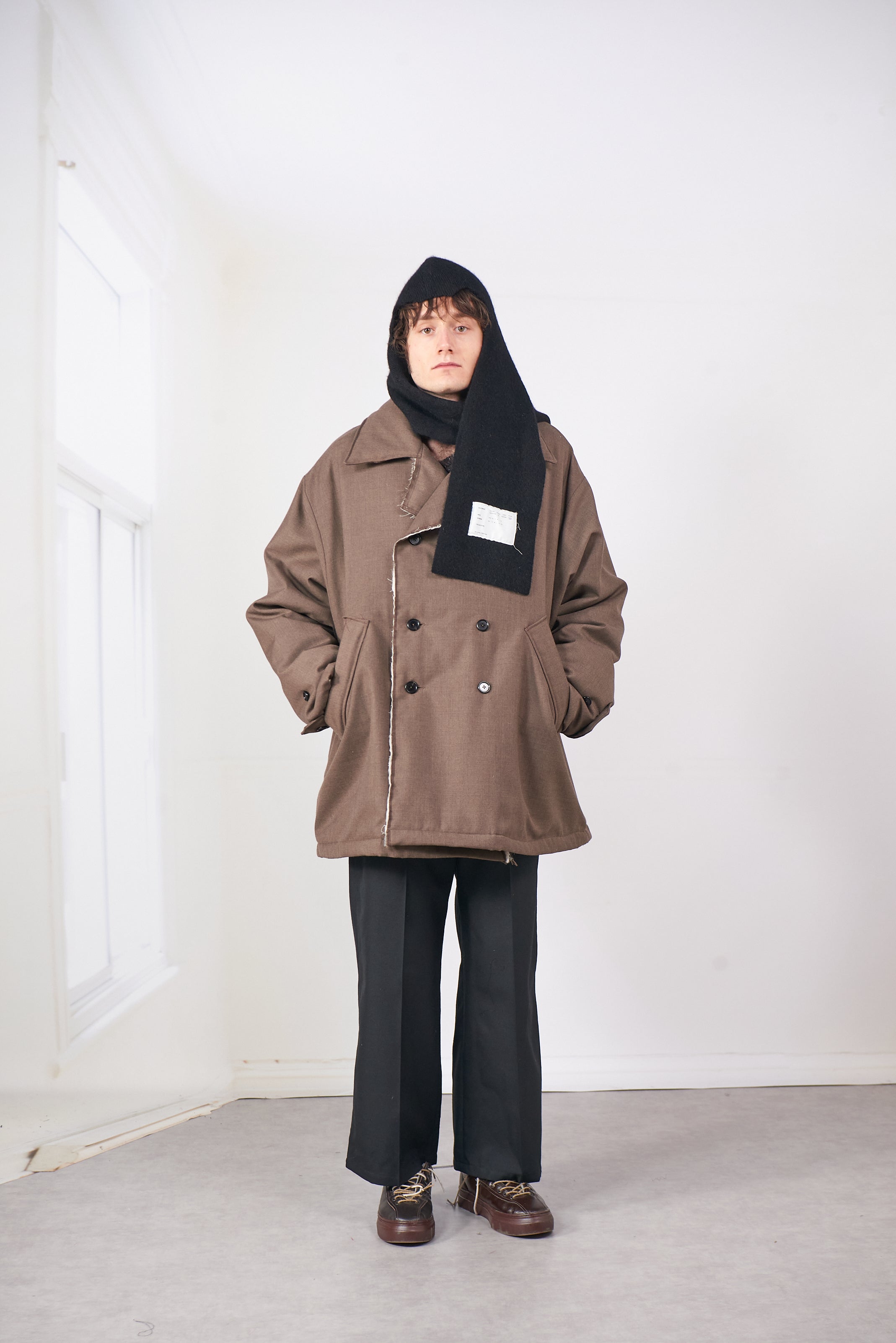 CF.20.10.03.01 PADDED PEACOAT MACK brown