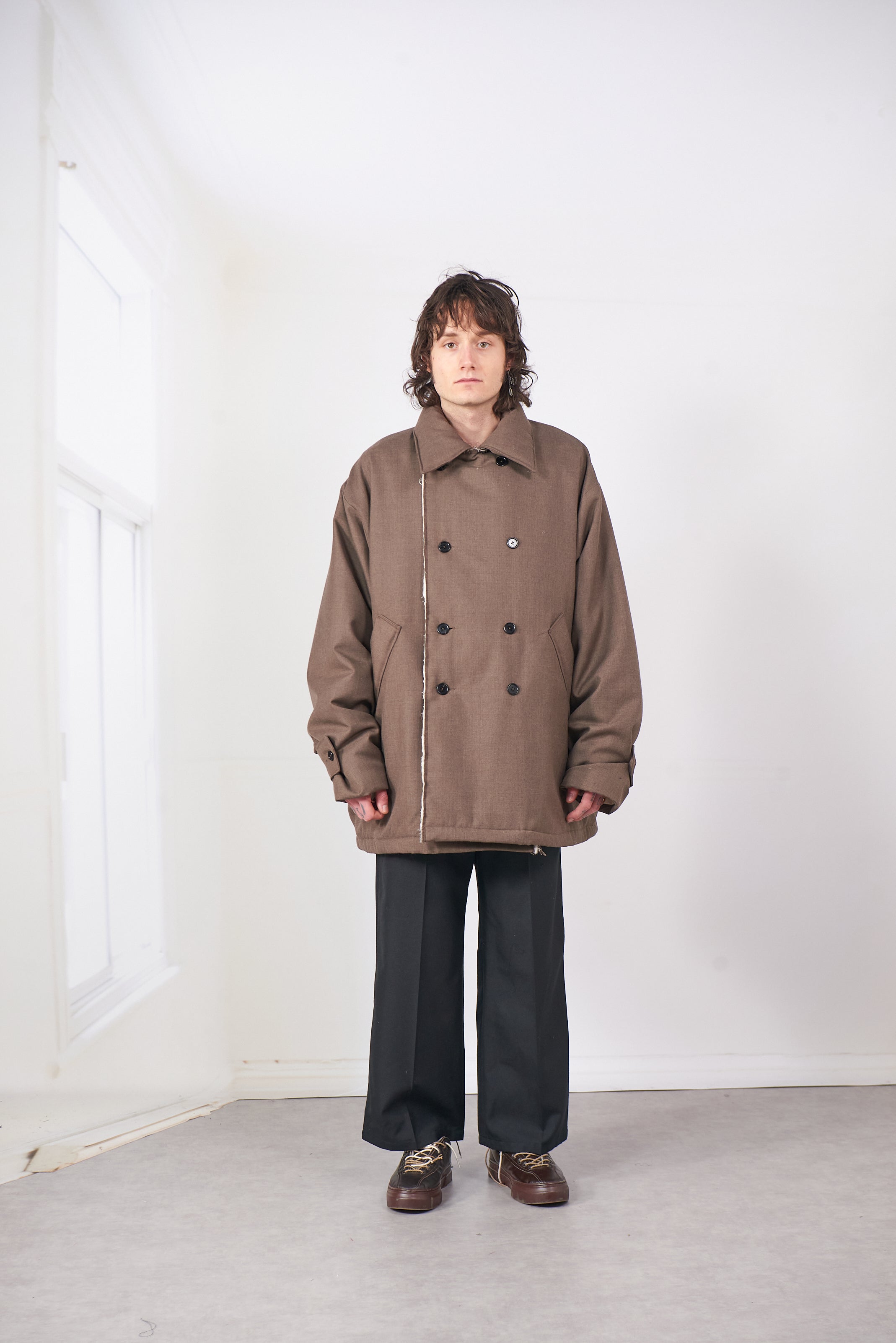 CF.20.10.03.01 PADDED PEACOAT MACK brown