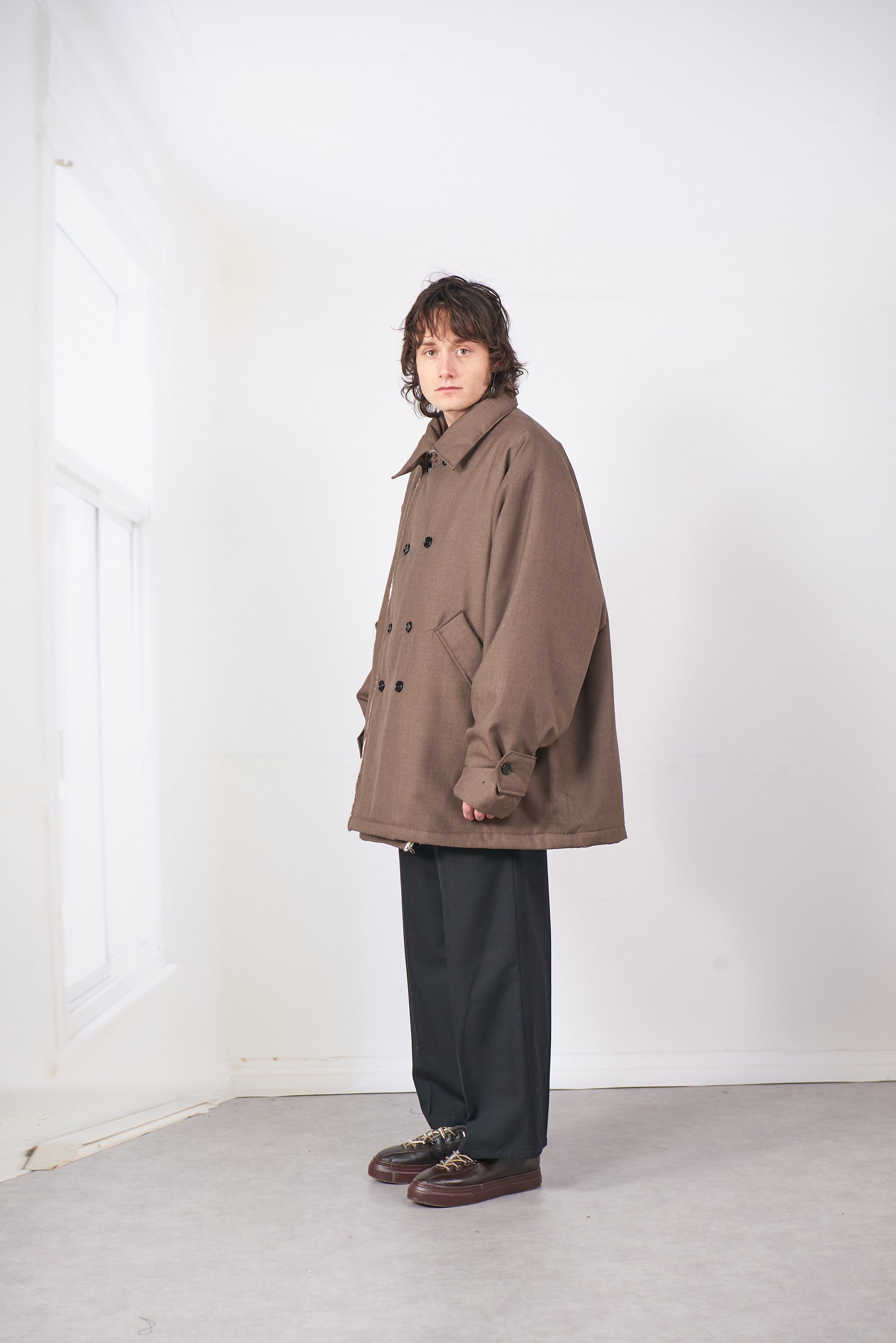 CF.20.10.03.01 PADDED PEACOAT MACK brown