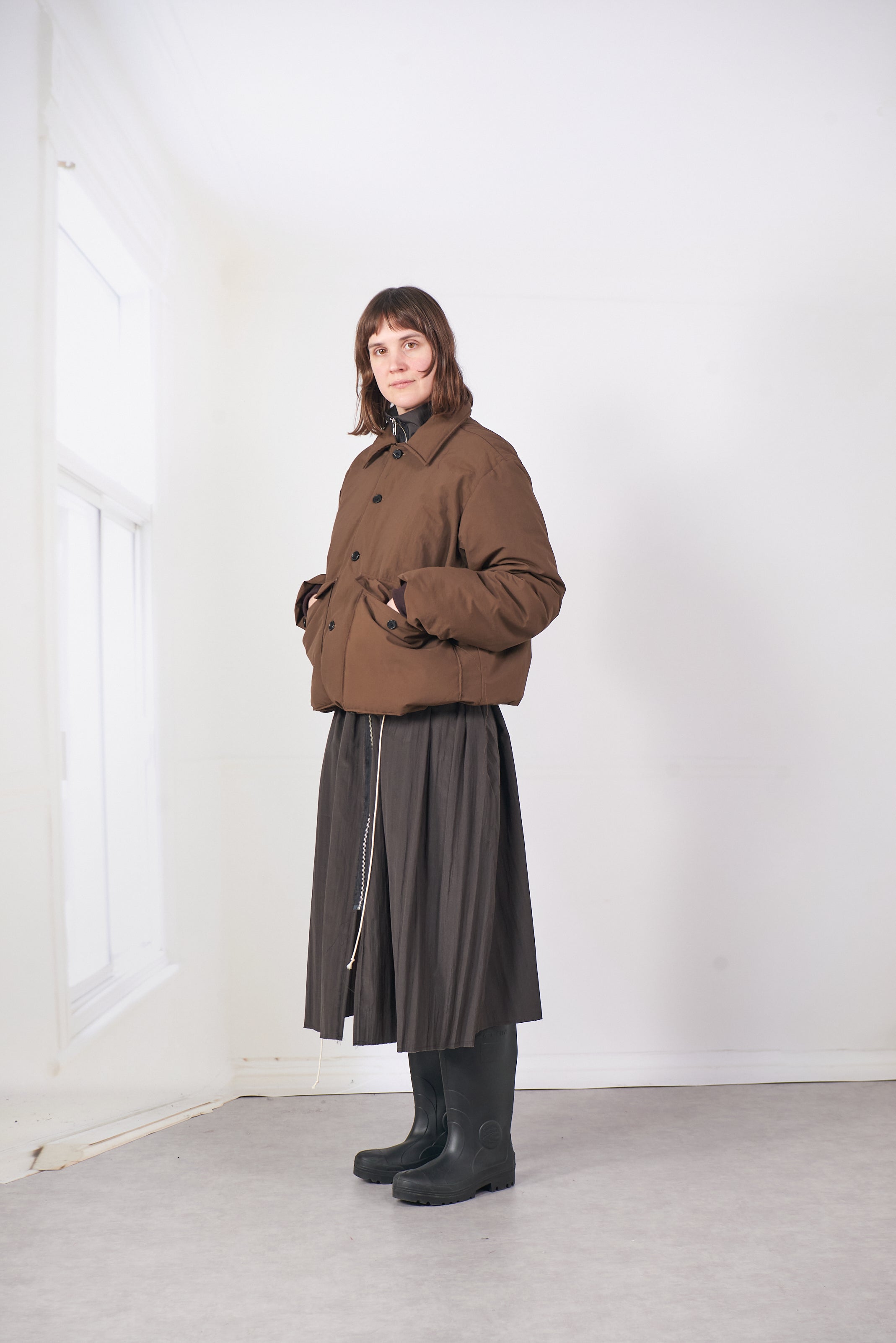 CF.20.10.01.01 PUFFED SIMPLE JACKET brown