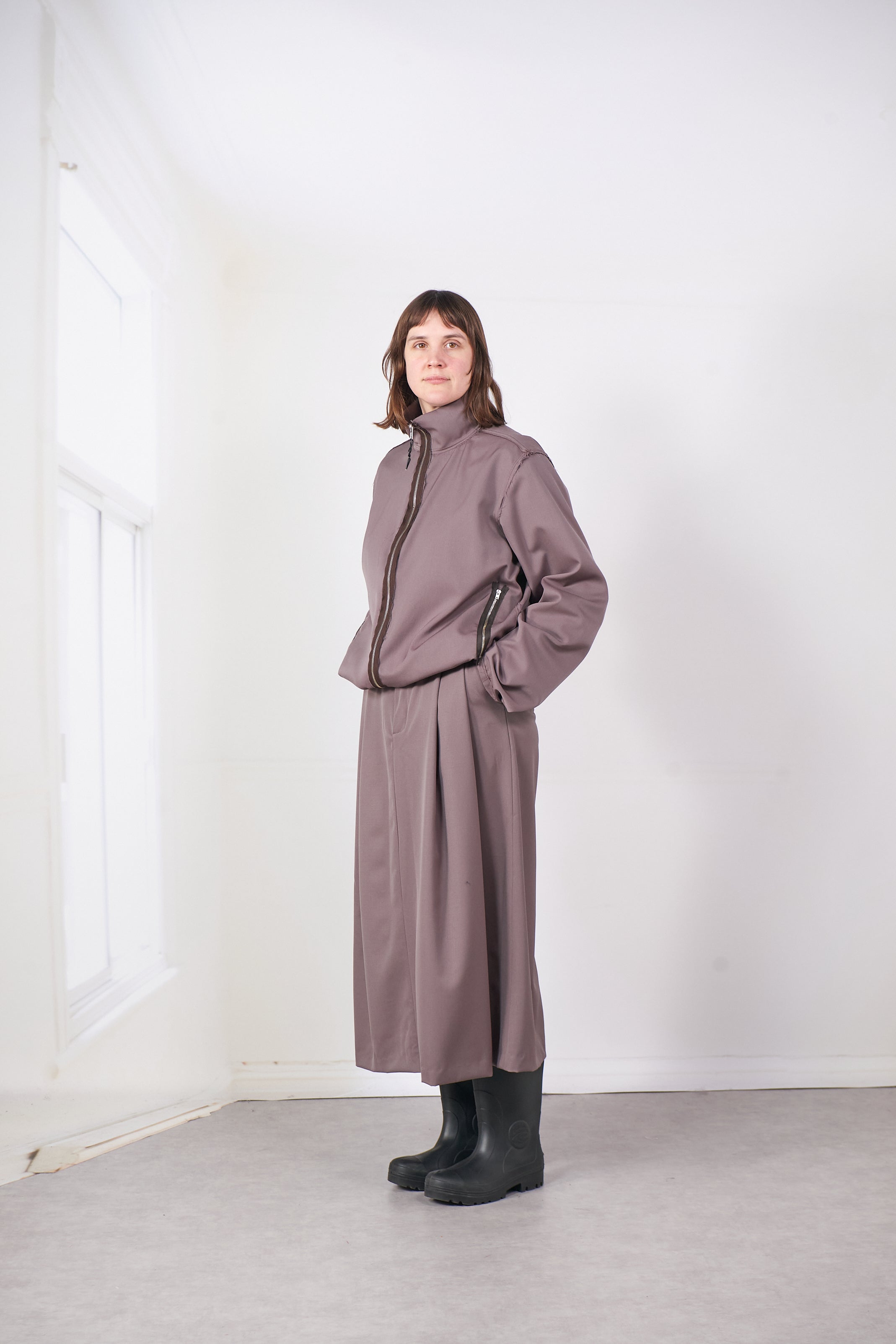 CF.20.09.02.01 TRACK JACKET WOOL taupe