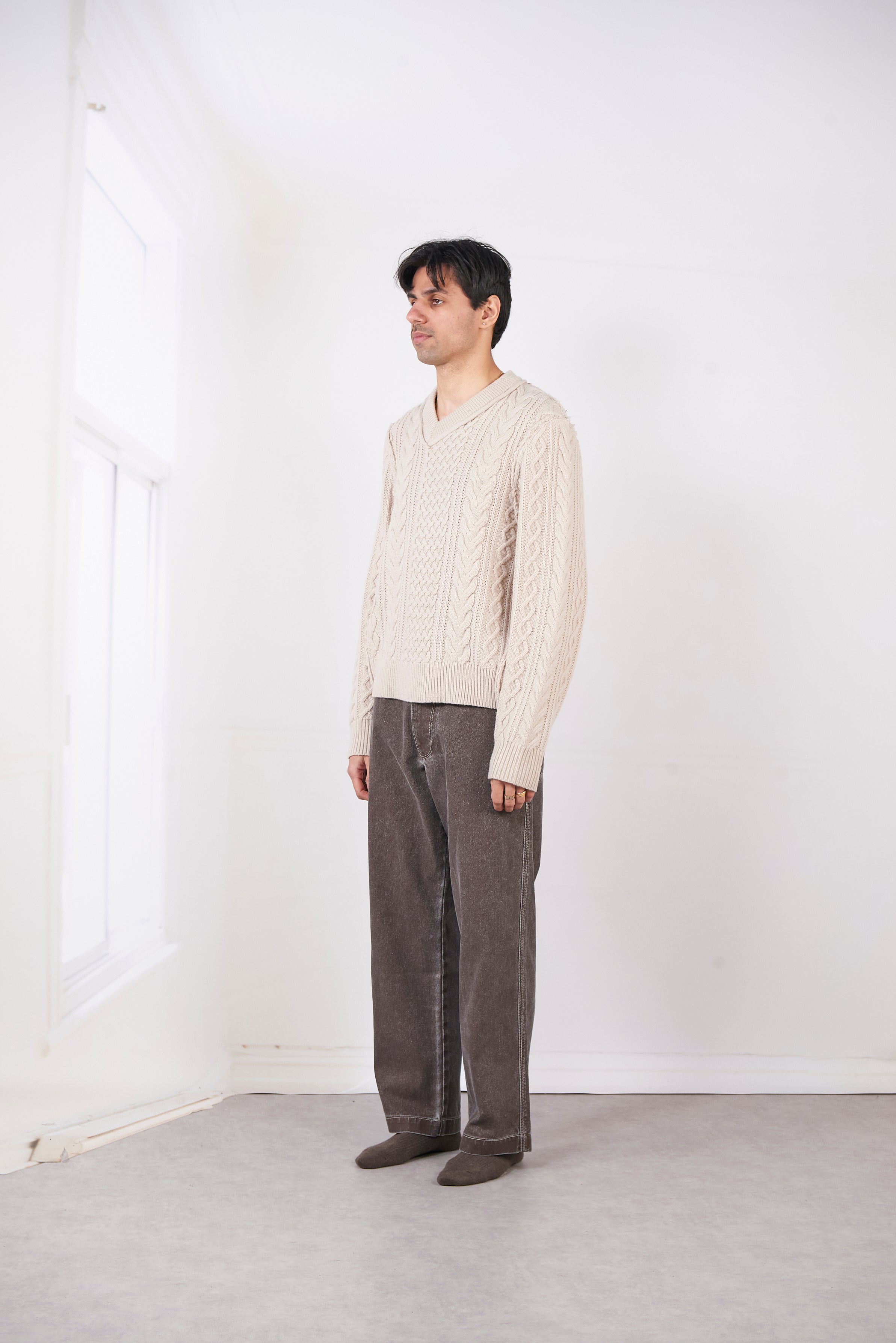 CF.20.03.02.01 FRANKENSTEIN CALBE KNIT NATURAL OFF-WHITE
