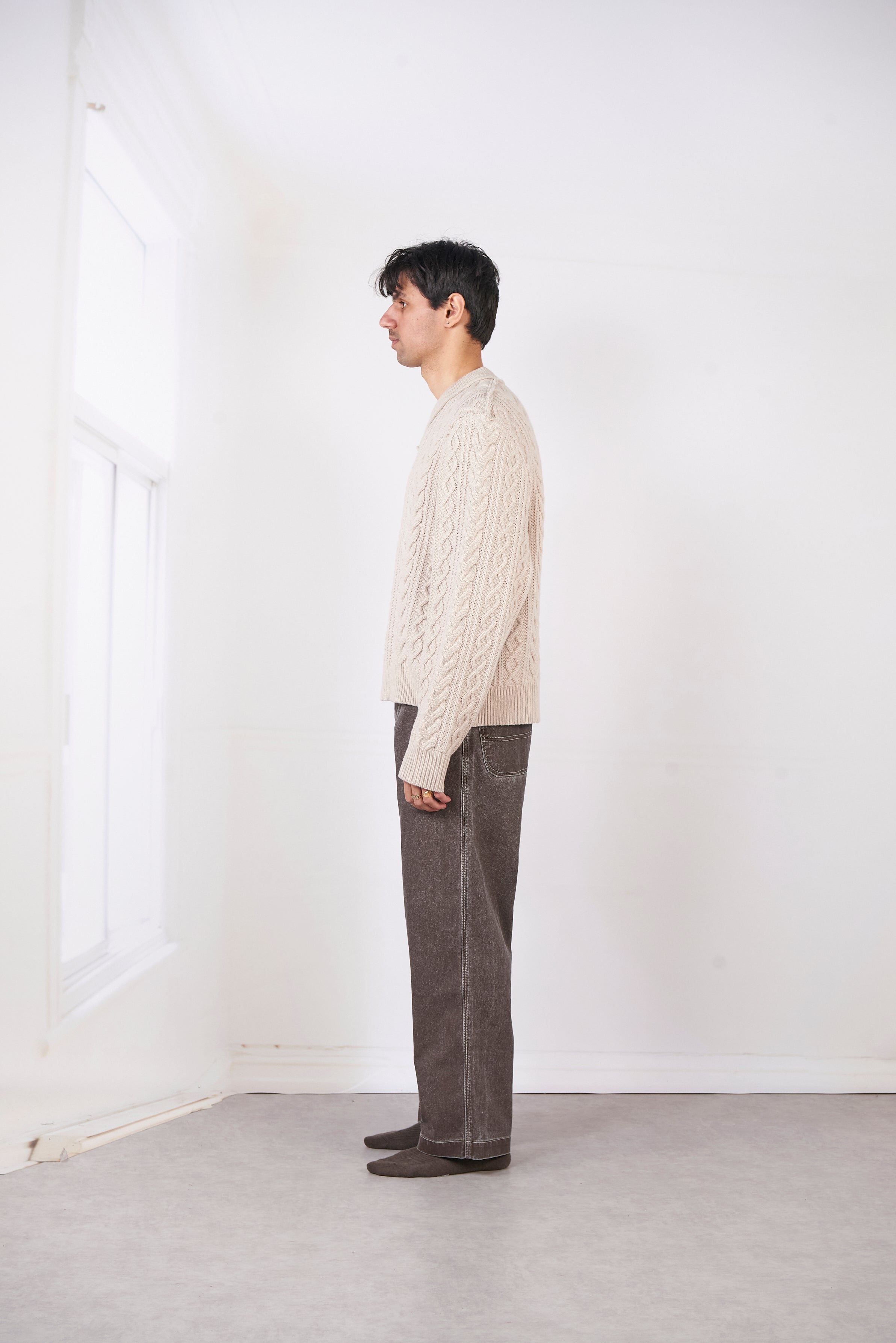 CF.20.03.02.01 FRANKENSTEIN CALBE KNIT NATURAL OFF-WHITE