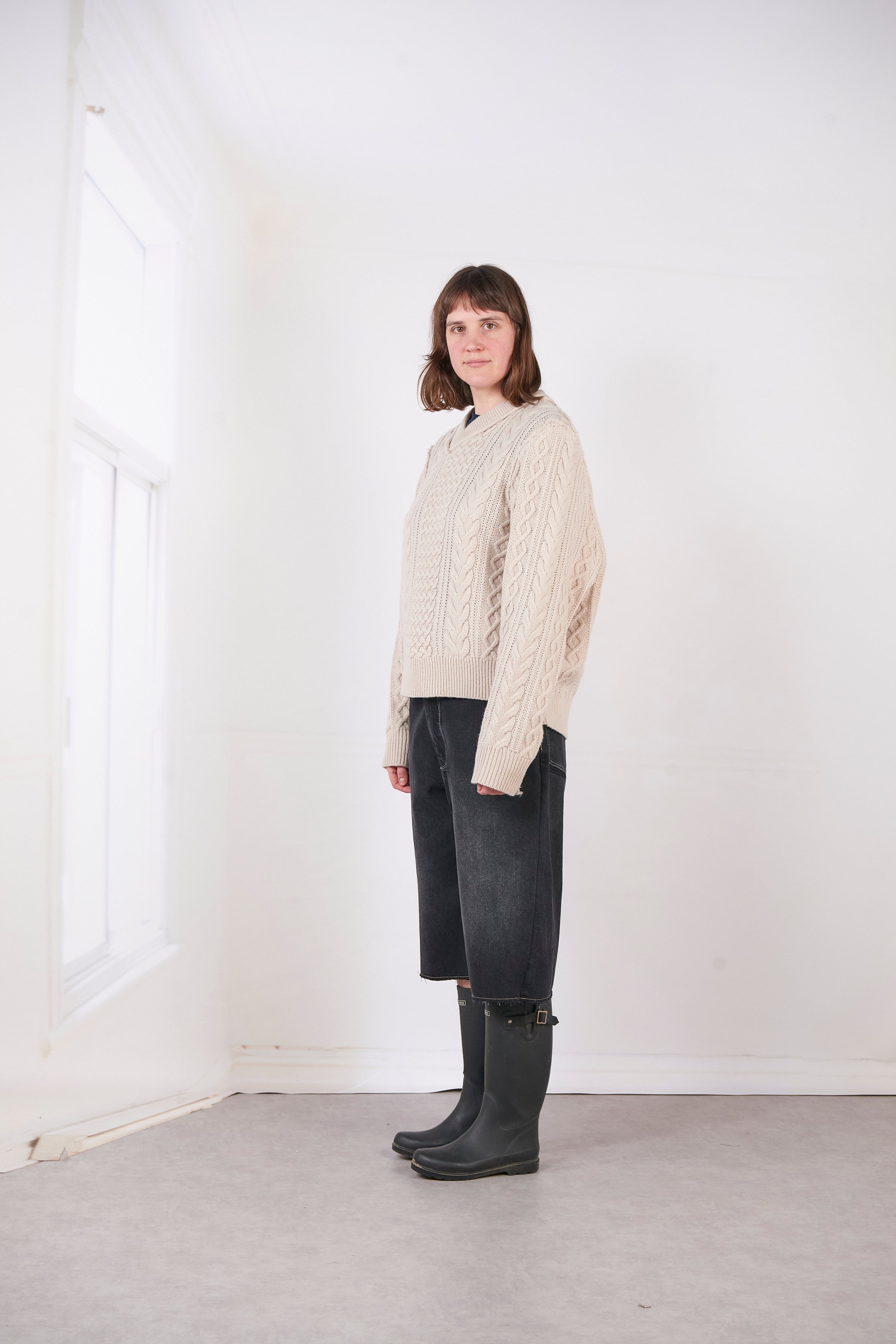 CF.20.03.02.01 FRANKENSTEIN CALBE KNIT NATURAL OFF-WHITE