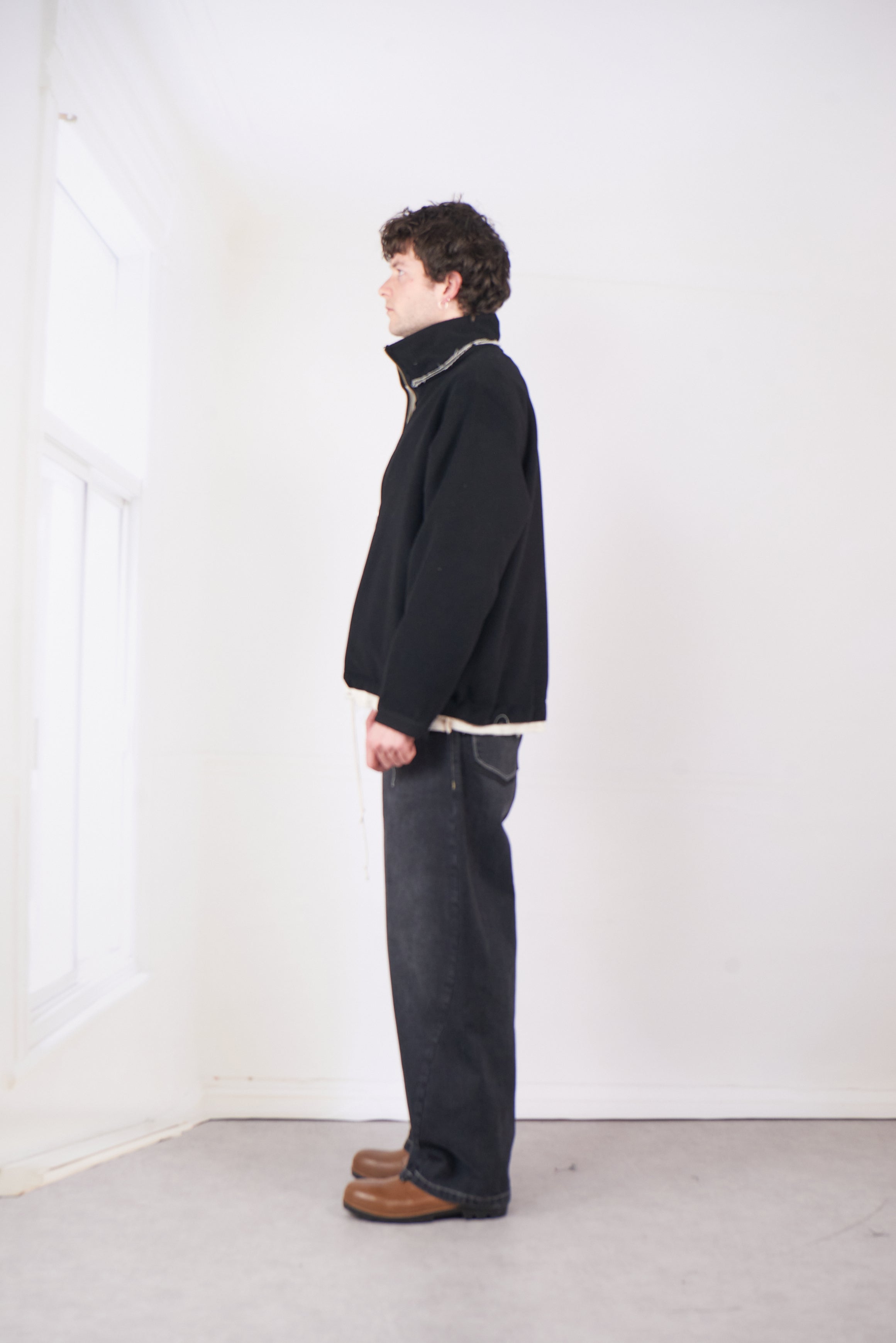 CF.20.09.03.01 FLEECE ANORAK black