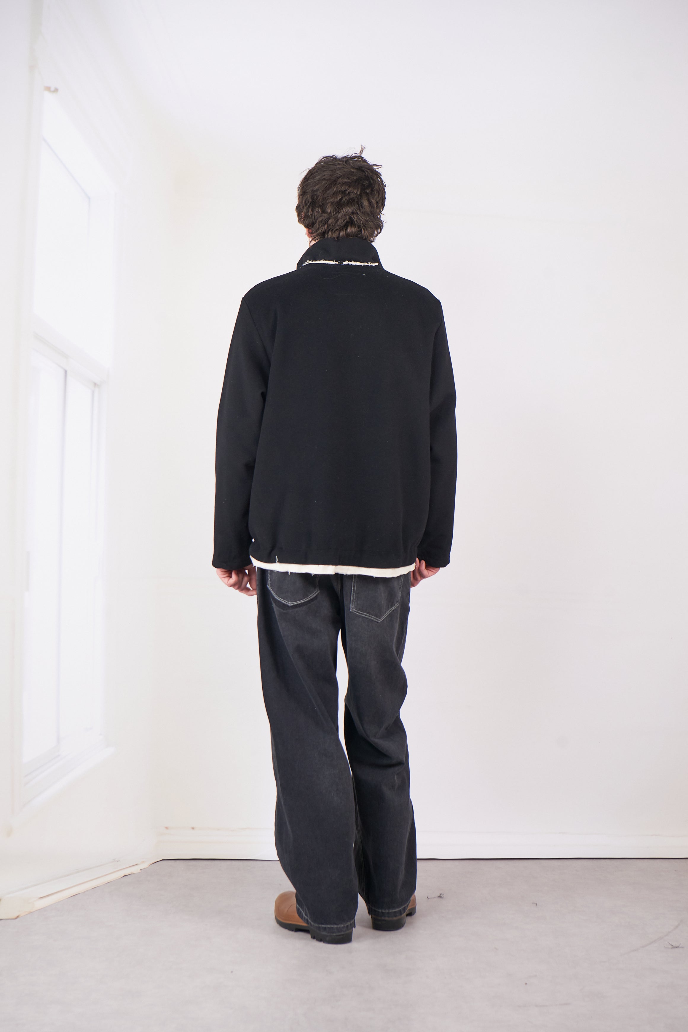 CF.20.09.03.01 FLEECE ANORAK black