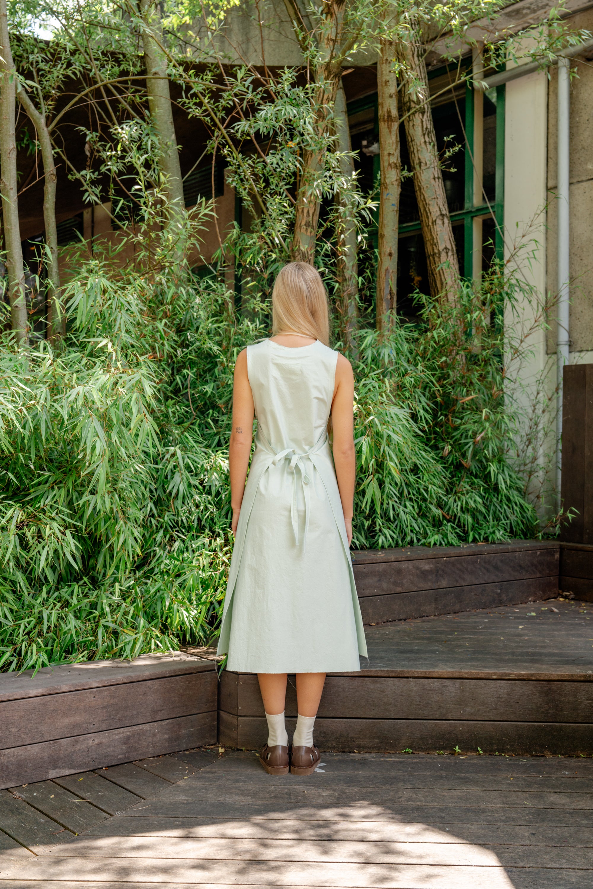 CF.19.08.01.02 WRAP DRESS green