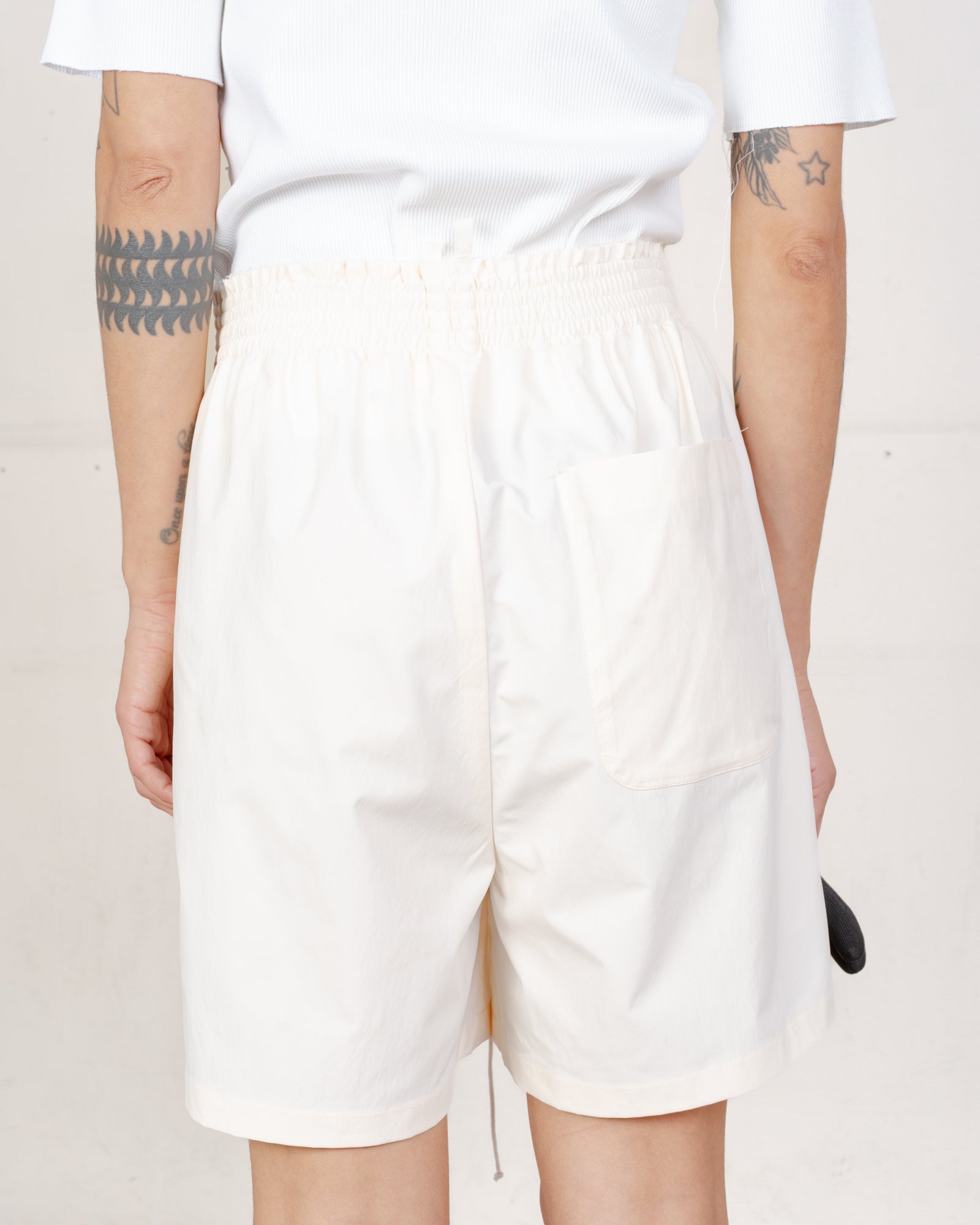 CF.21.13.01.06 KNEE SHORTS technical nylon light yellow – Camiel