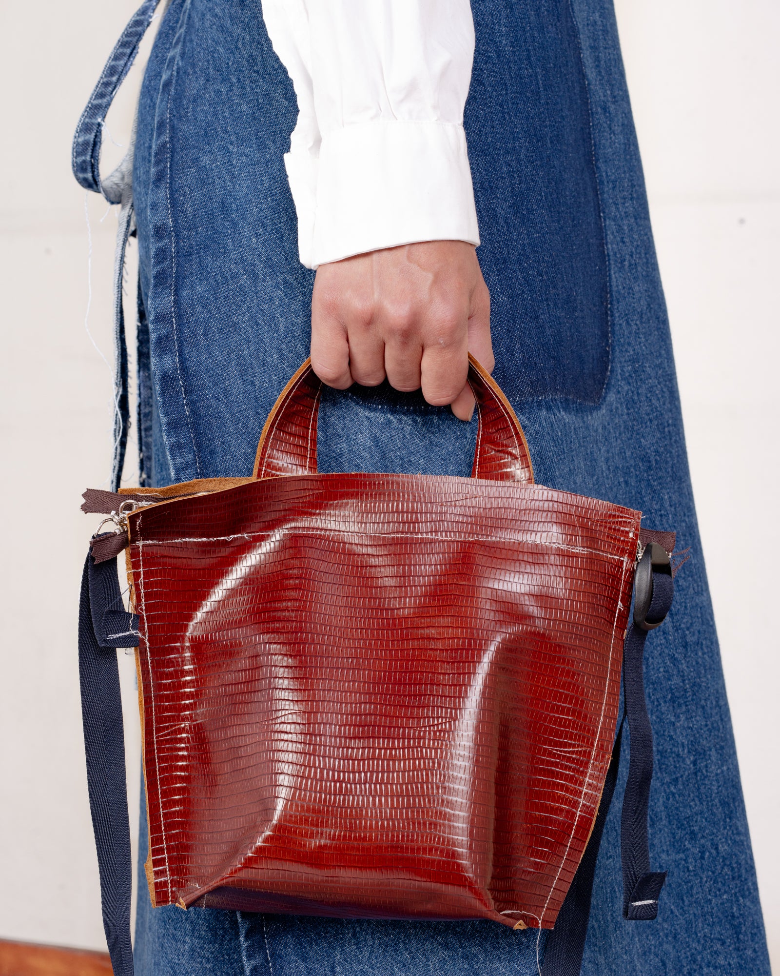 CF.21.11.06.03 MINI SHOPPER leather brown croc