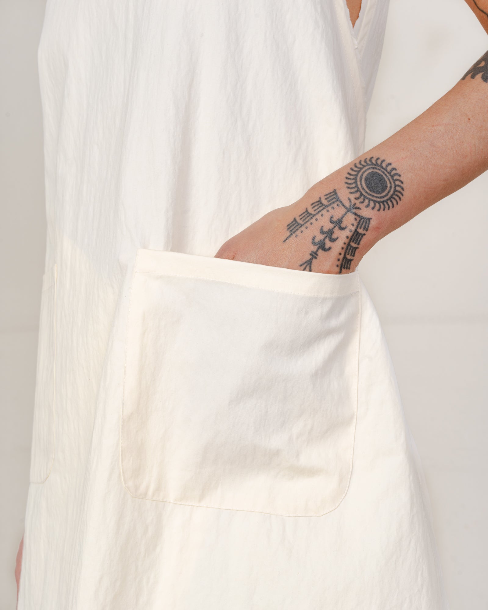 CF.21.08.02.01 WRAP DRESS light canvas light yellow