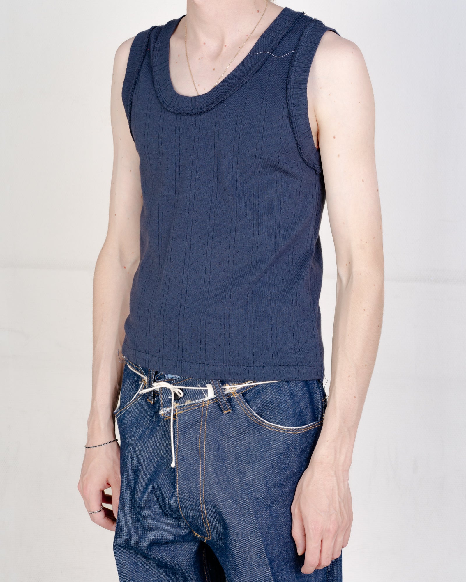 CF.21.01.02.02 TANK TOP ajur rib navy