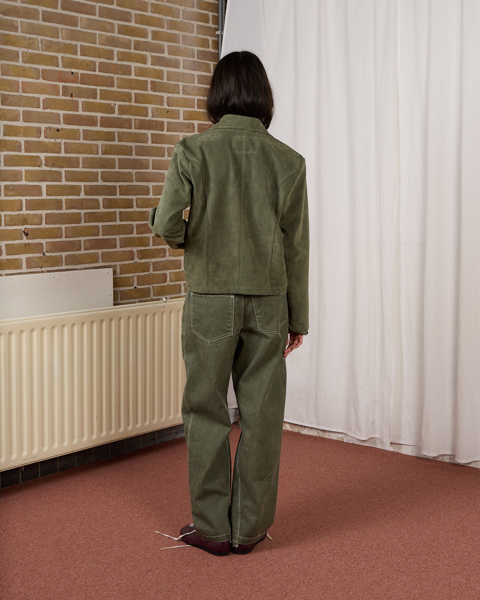 CF.23.16.01.01 FITTED ZIP JACKET suede sage