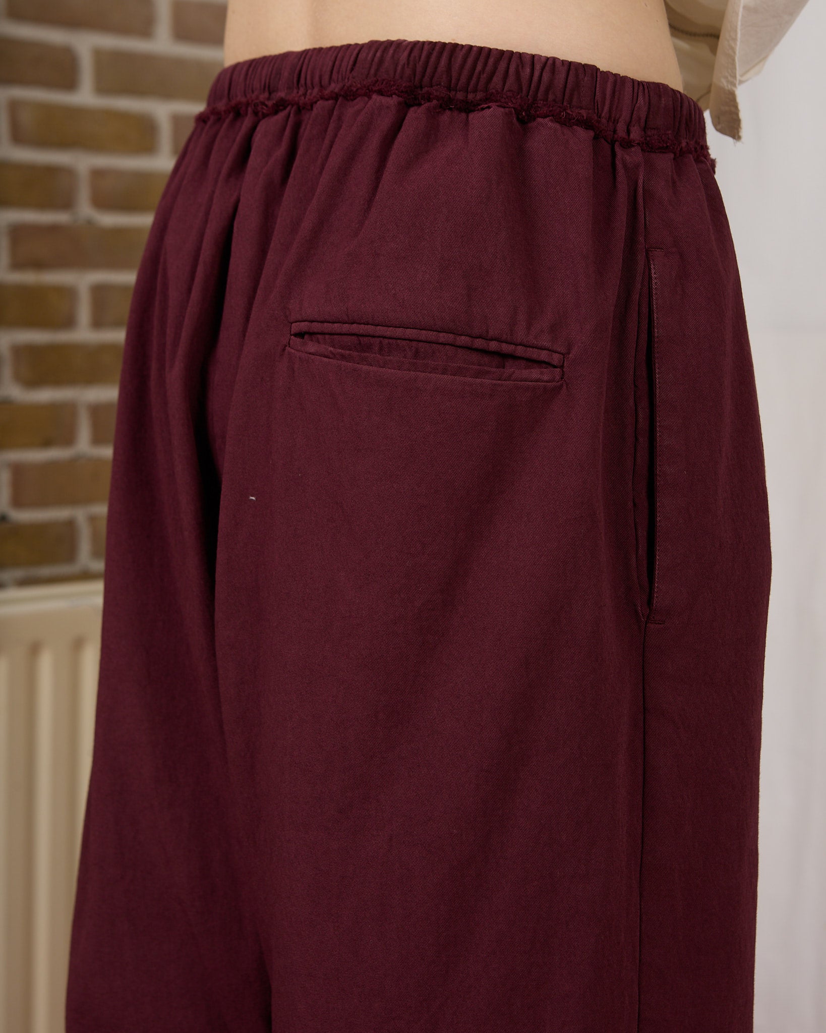CF.23.06.02.01 SIMPLE PANTS washed twill burgundy