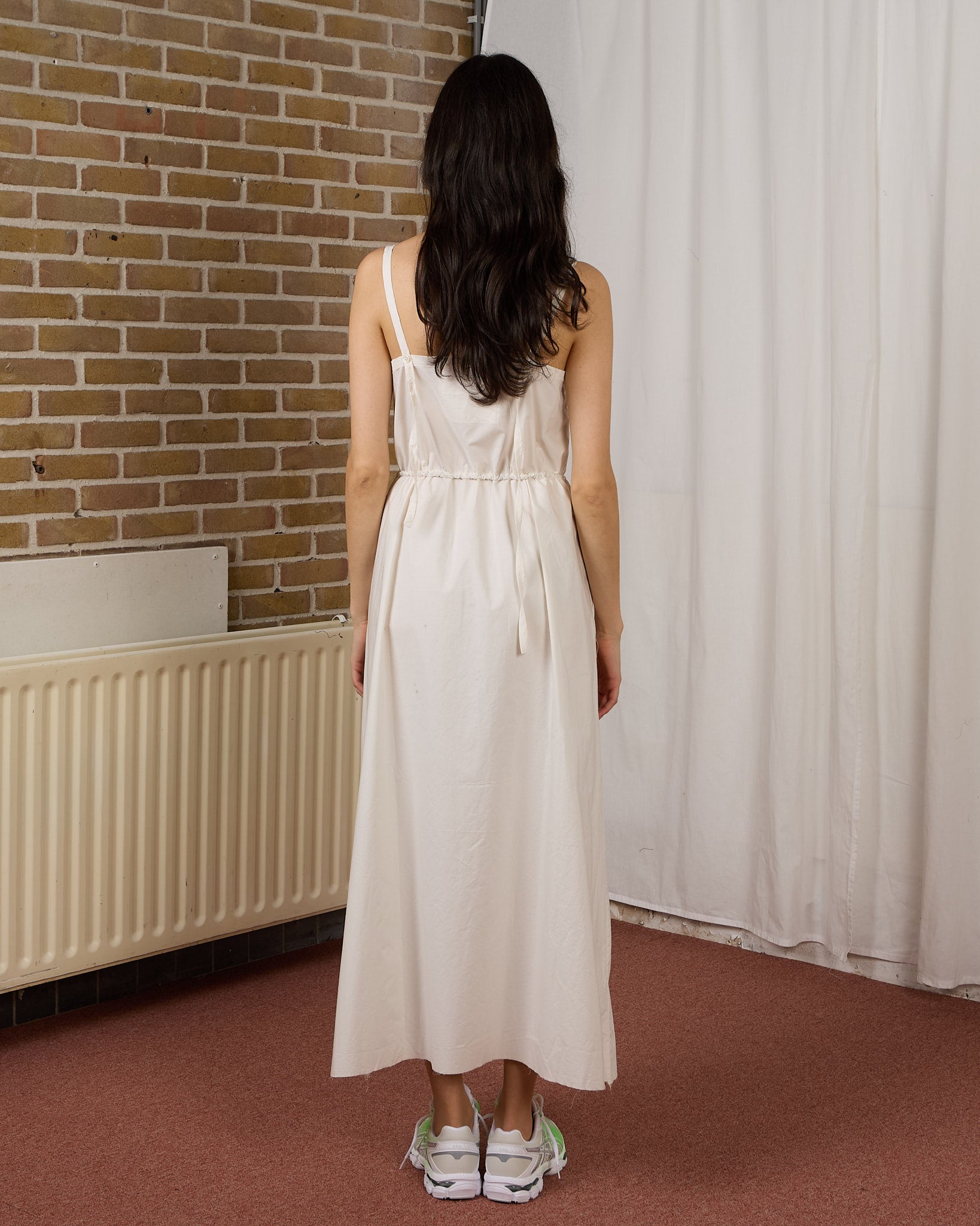 CF.23.08.01.02 SLIP DRESS papertouch shirting off-white