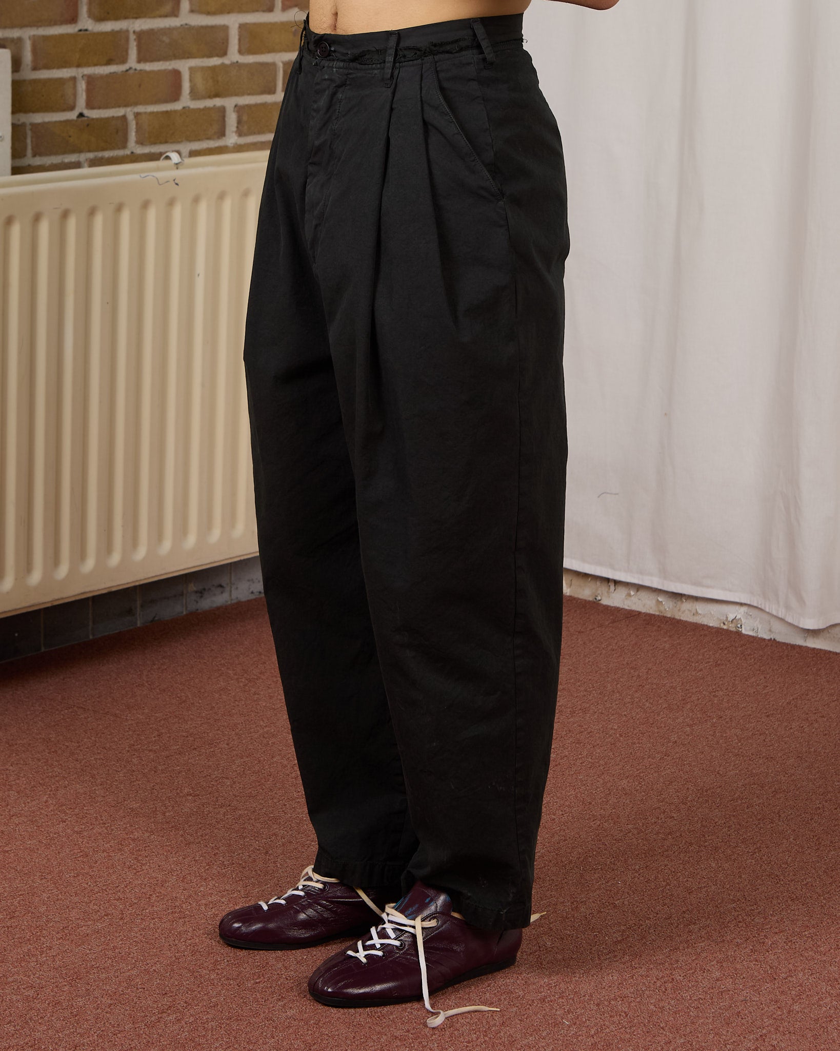 CF.23.06.03.02 SUIT PANTS light canvas dark green