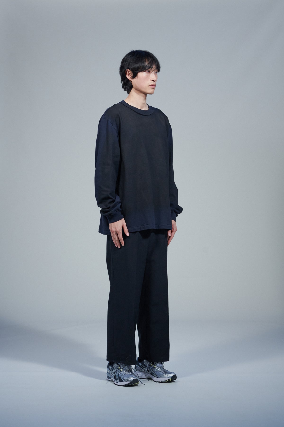 CF.22.01.04.05 PAINTED BIG TEE LS heavy jersey navy/brown