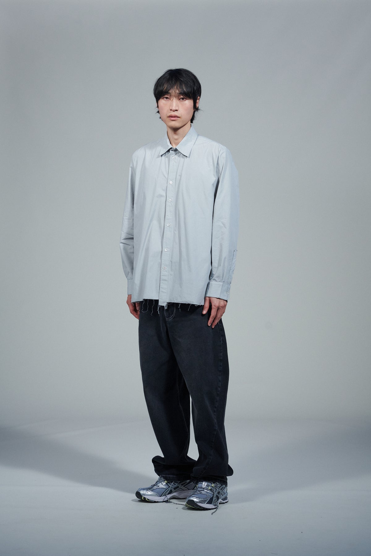CF.22.04.02.01 NORMAL SHIRT cotton shirting light grey