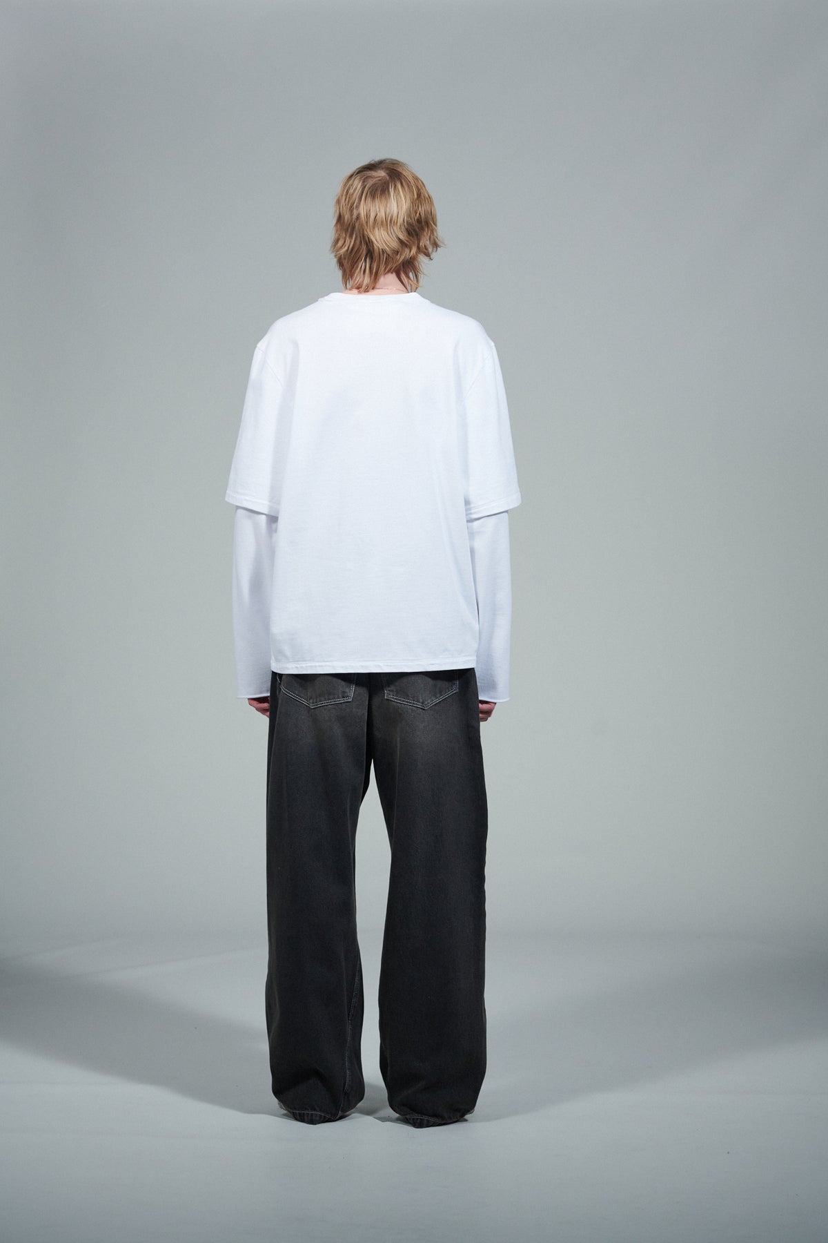 CF.22.01.06.02 DOUBLE SLEEVE BIG TEE heavy jersey optical white