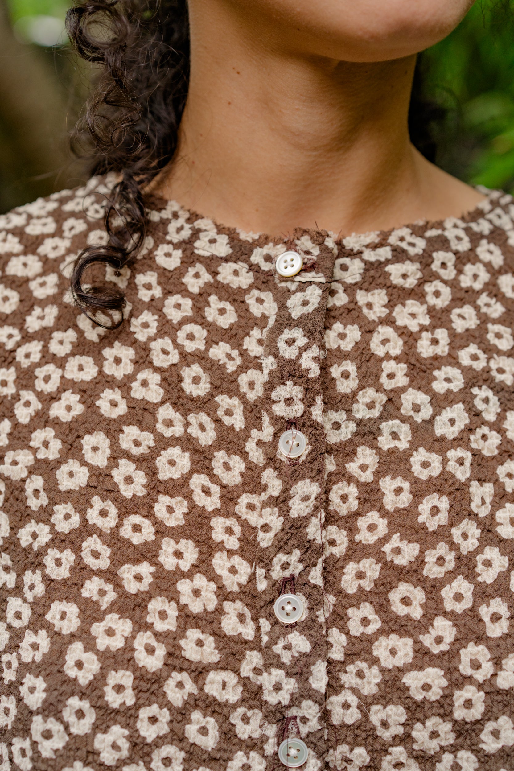 Camiel Fortgens Floral Jacquard Big Polo - Black | Garmentory