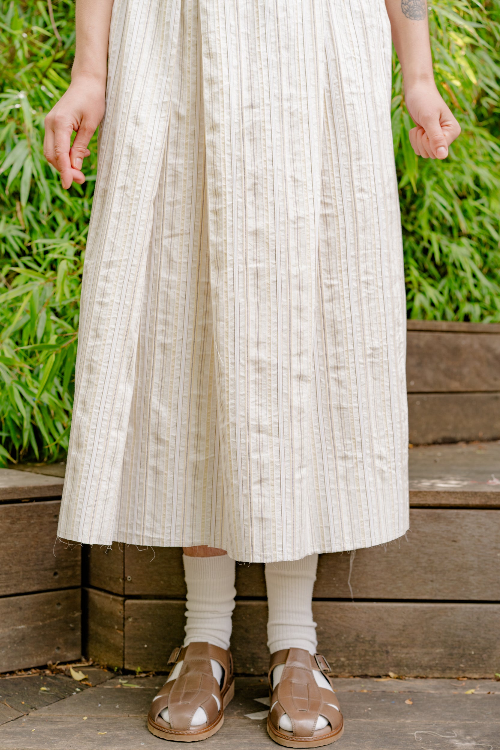 camiel fortgens ロンT CF.19.07.02.01 TOPLESS DRESS off-white stripe – Camiel Fortgens