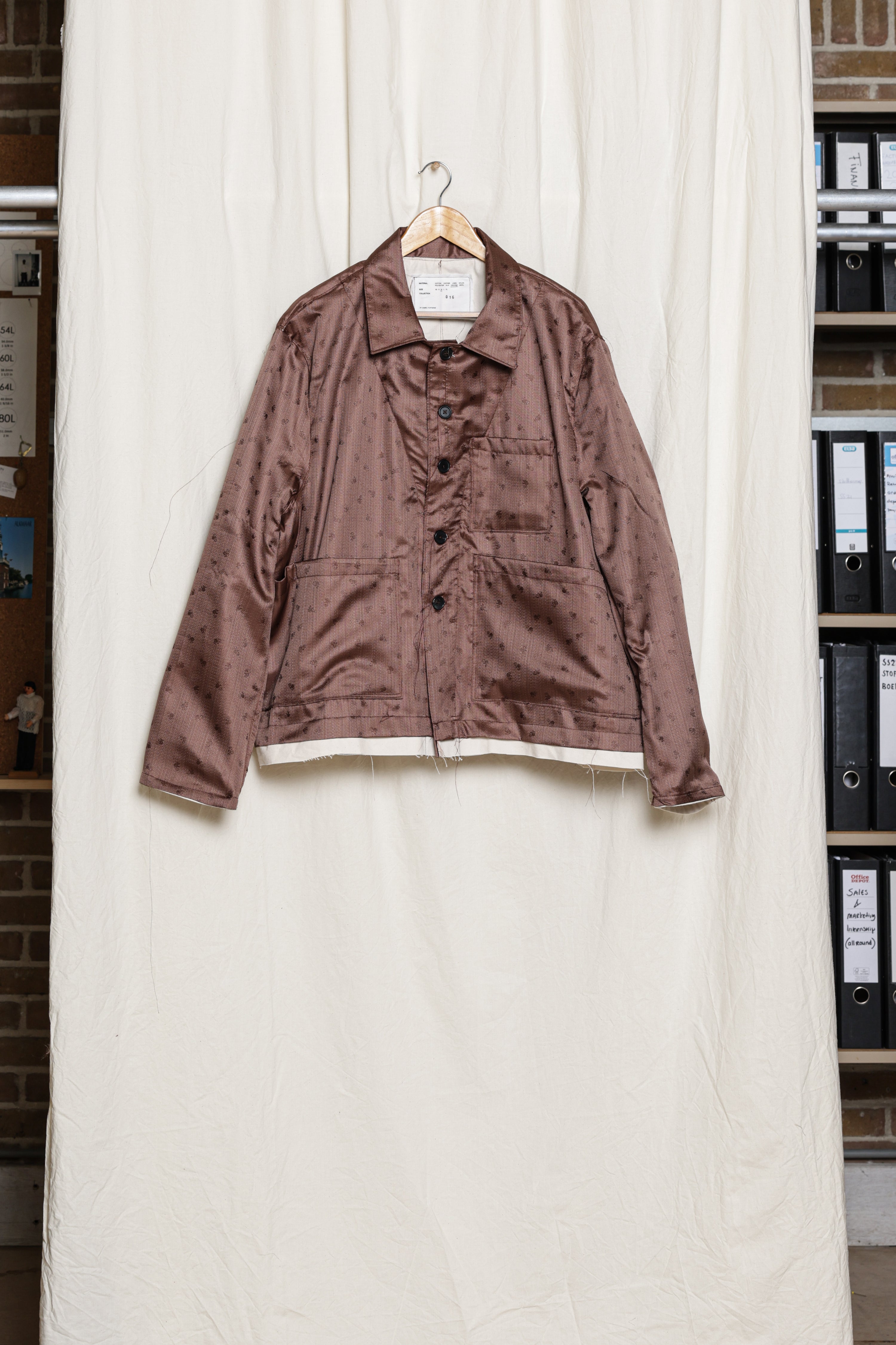 CF. OVERSIZED WORKER JACKET jacquard
