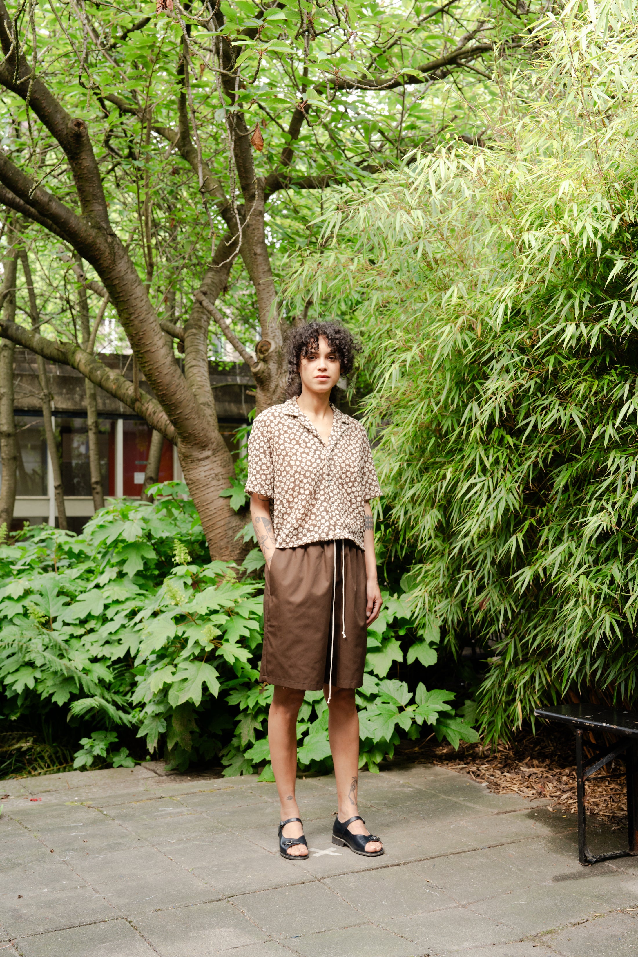 【最終】CAMIEL FORTGENS 19AW short dress CF.19.13.01.02 KNEE SHORTS brown – Camiel Fortgens